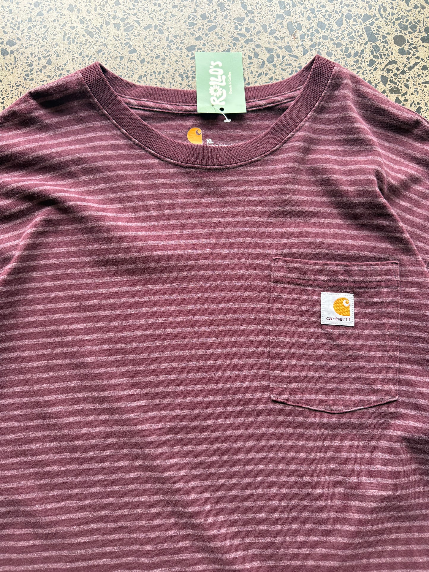 Carhartt Striped Pocket Tee - XL
