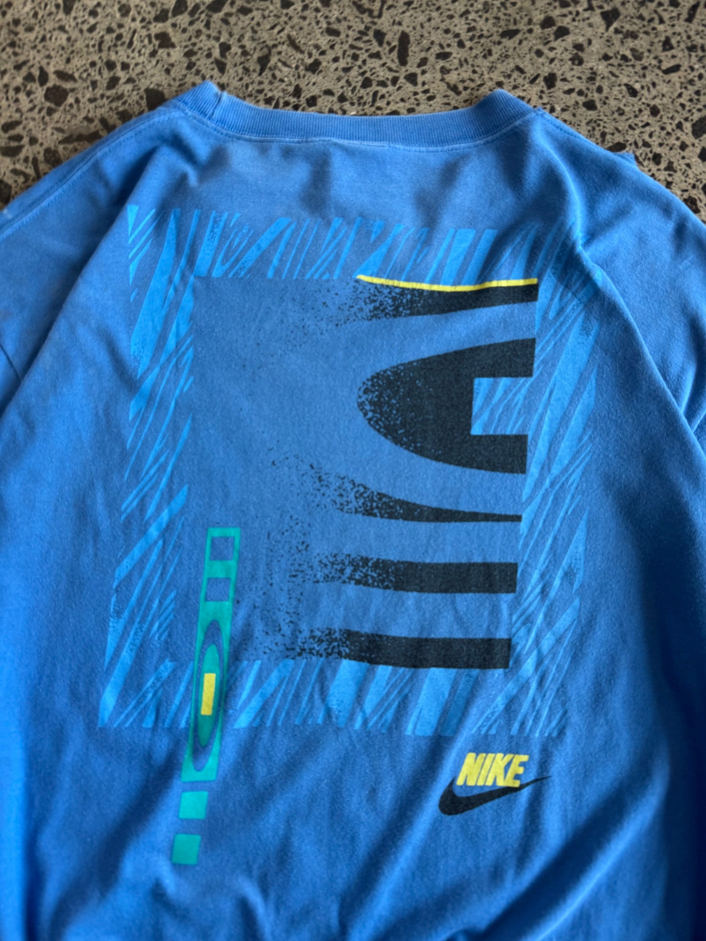 90's Blue Nike T-shirt - L