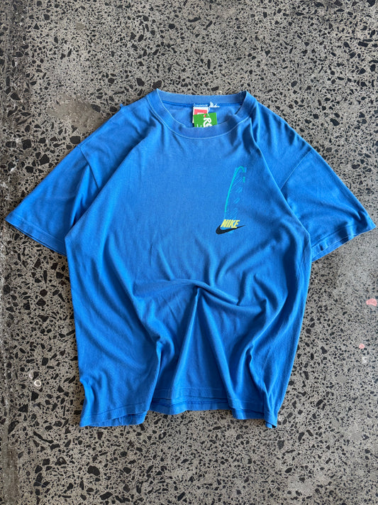 90's Blue Nike T-shirt - L