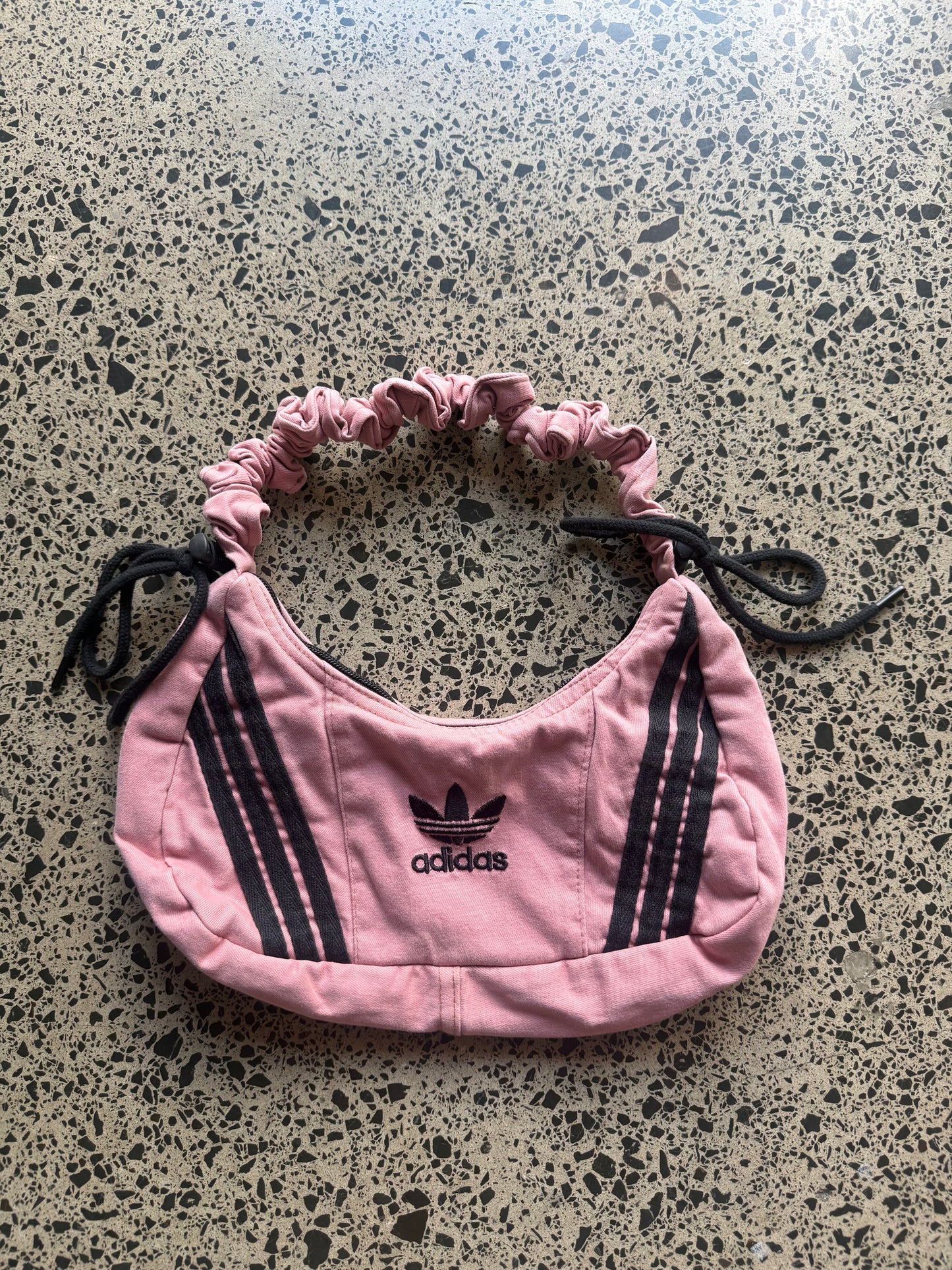 Pink Rework Adidas Scrunchy Shoulder Bag