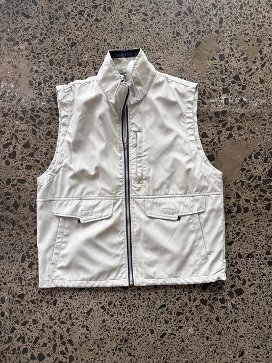 Light Pearl Japanese Utility Vest - L