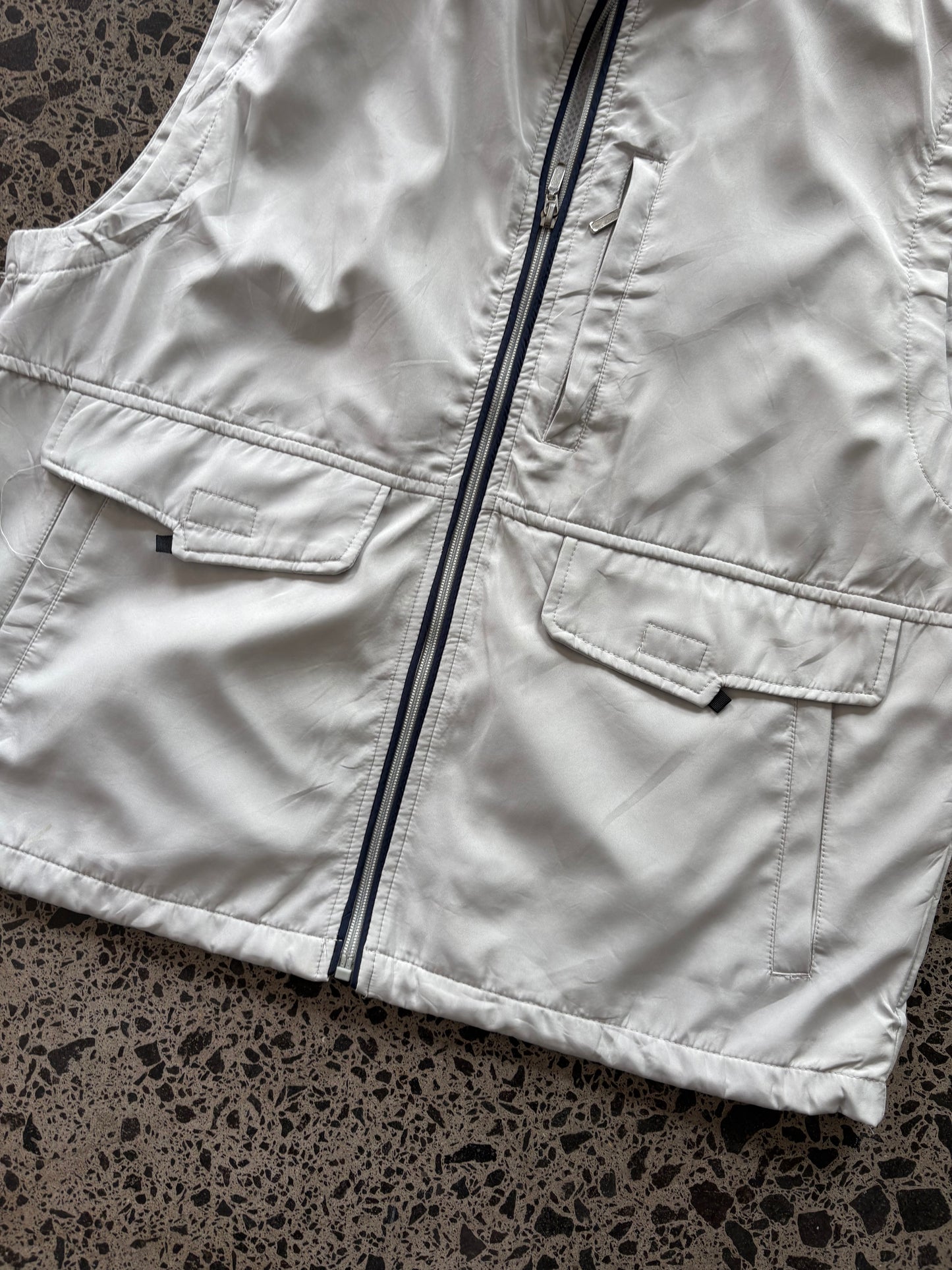 Light Pearl Japanese Utility Vest - L