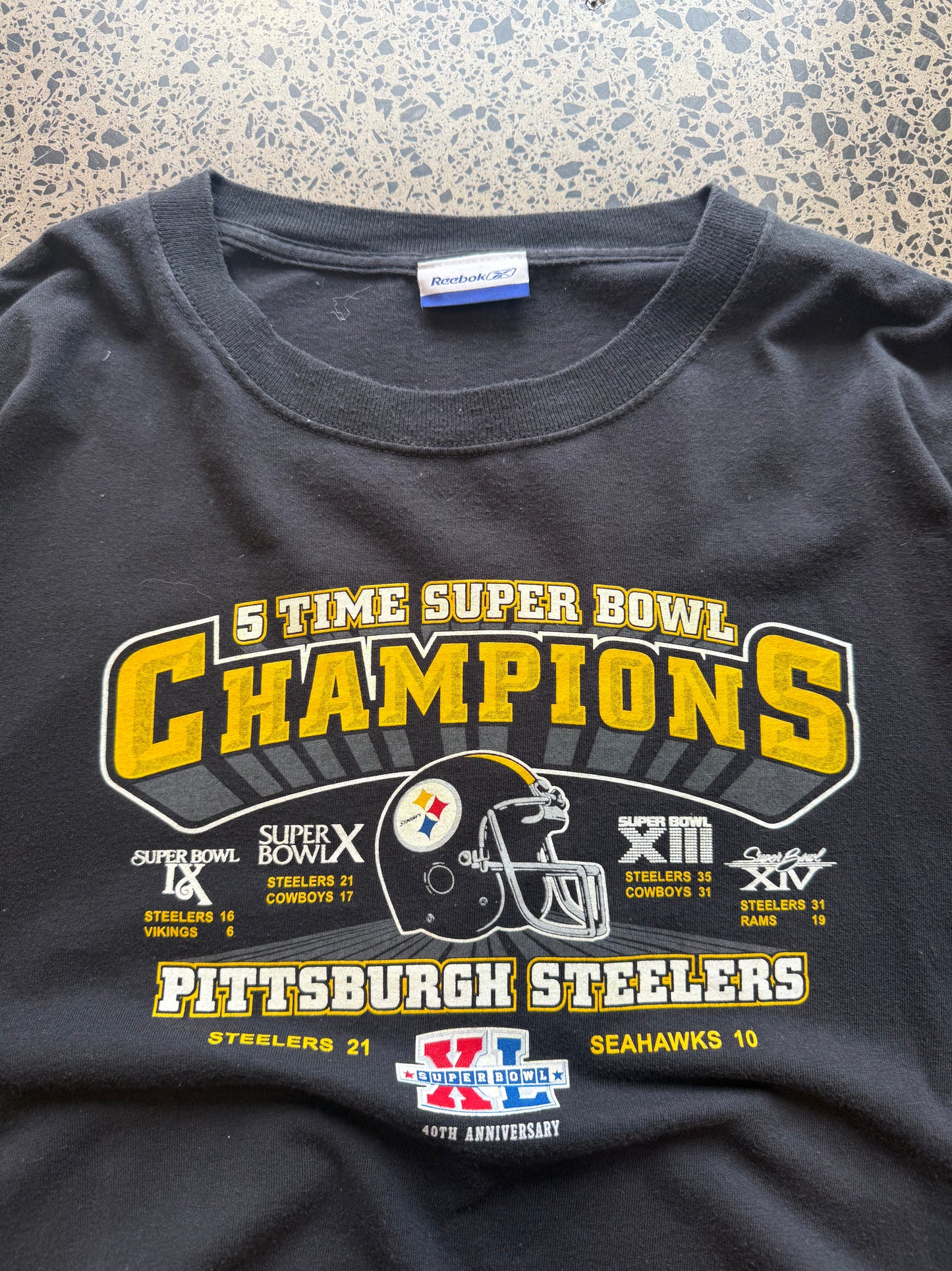2006 5x Super Bowl Champions, Steelers Graphics T-Shirt - 2XL