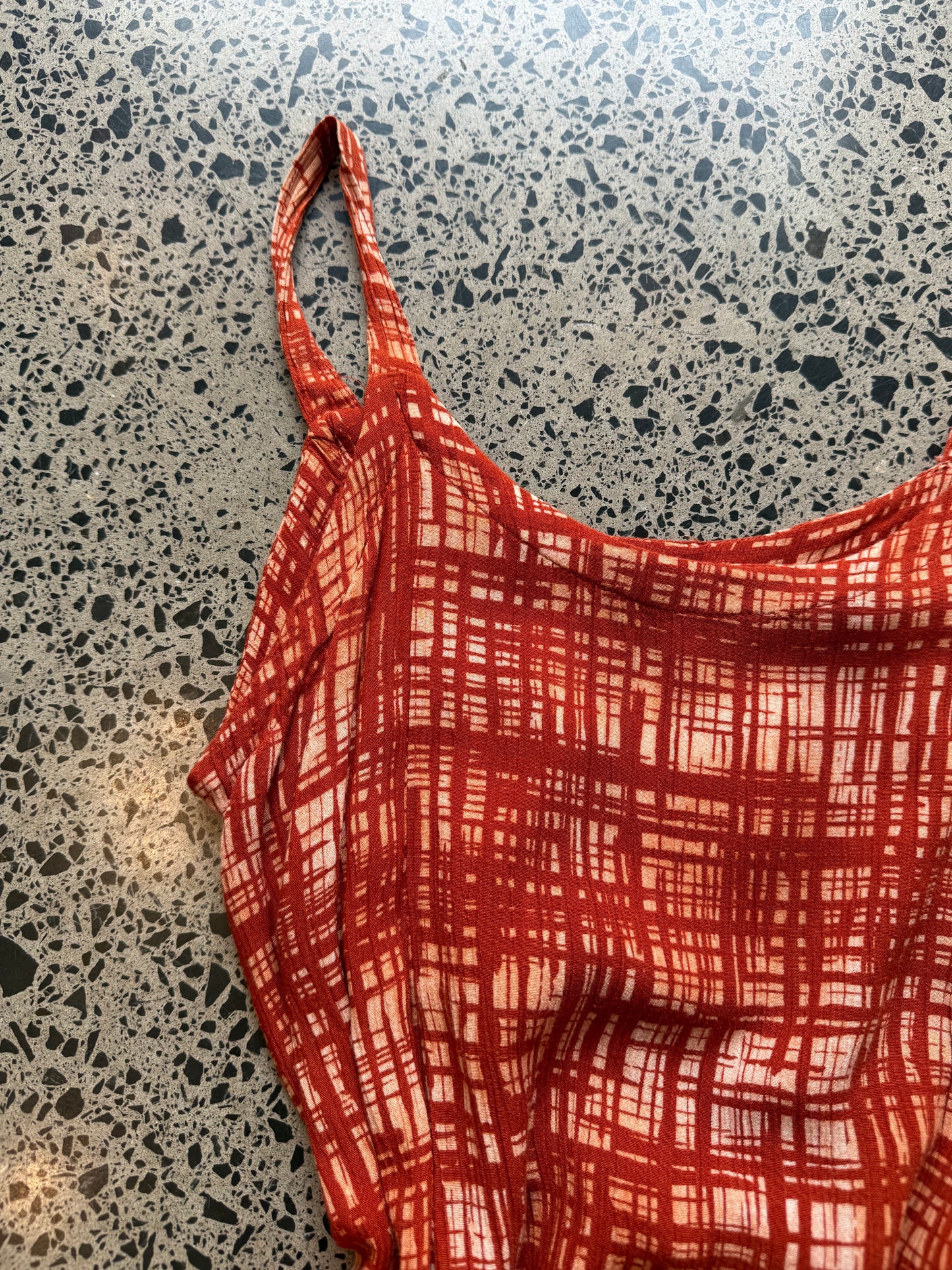 Rust Tie Back Cami - S
