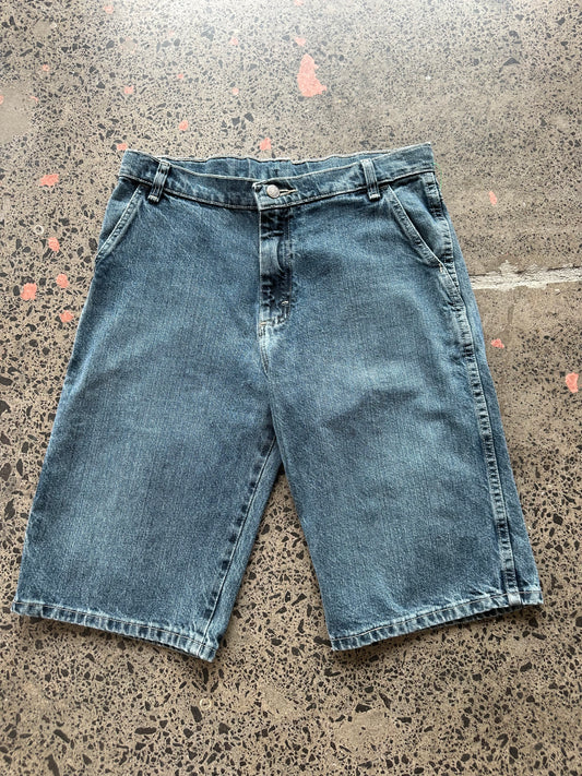 Mid Wash Denim Jorts - 32W