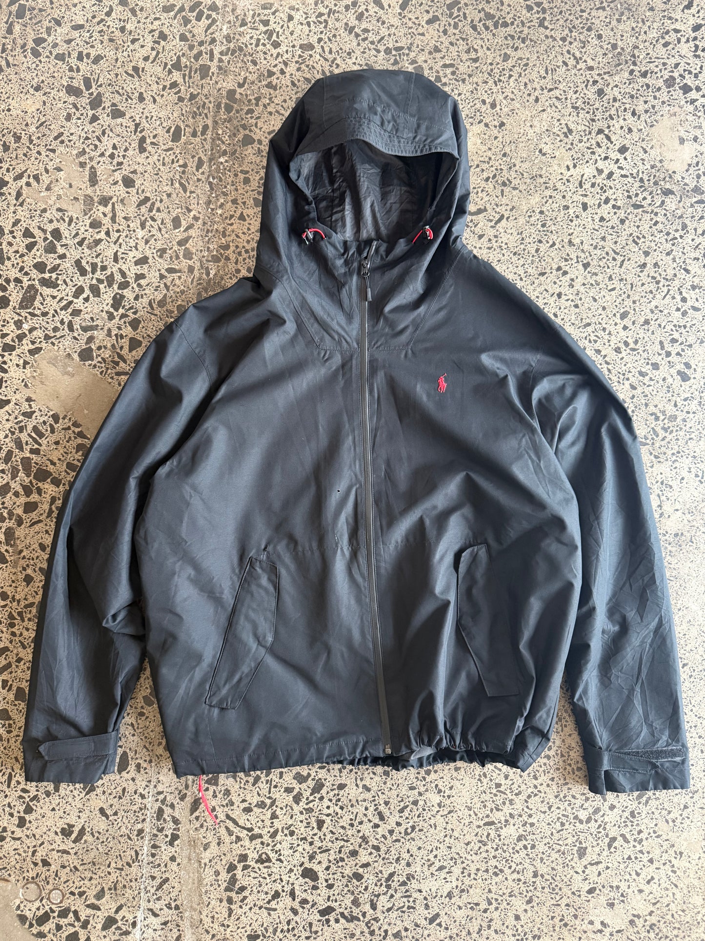 Black Ralph Lauren Polo Zip Up Jacket - 2XL