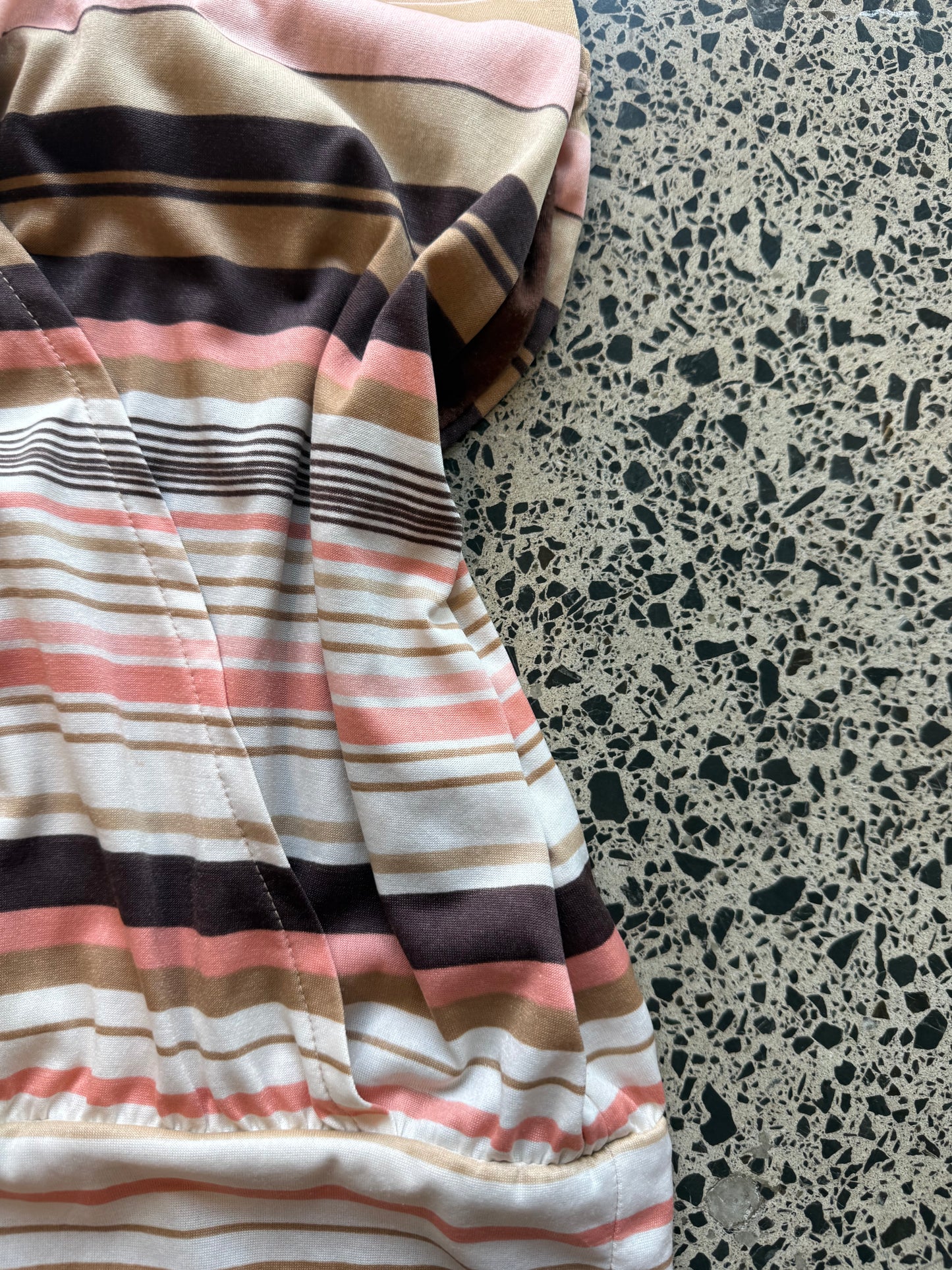Striped Halter Neck Top - S/M