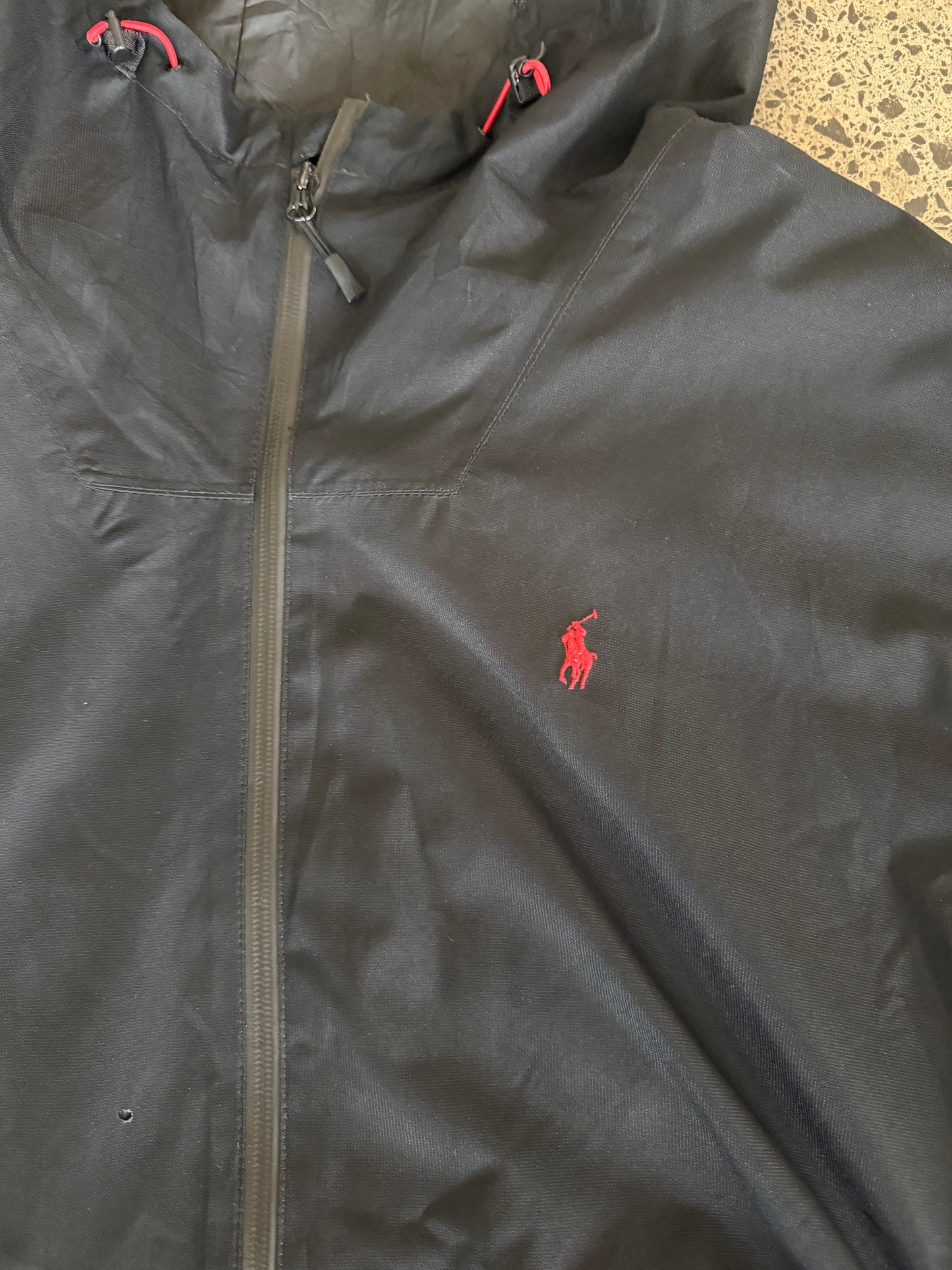 Black Ralph Lauren Polo Zip Up Jacket - 2XL