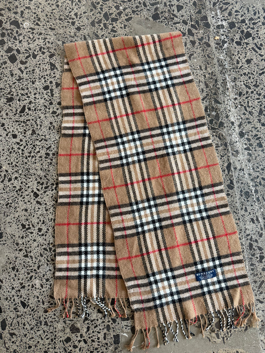 Iconic Burberry Wool Scarf