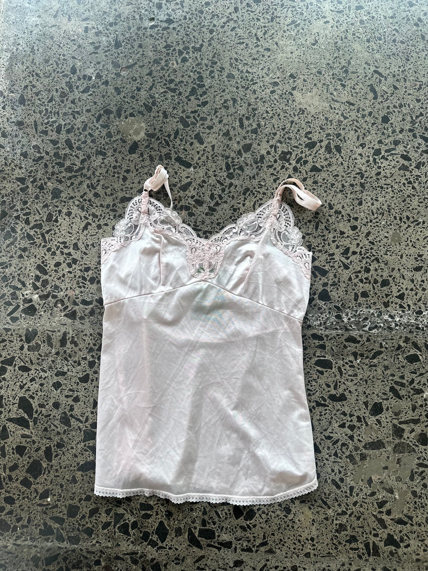 Light pink lace cami S