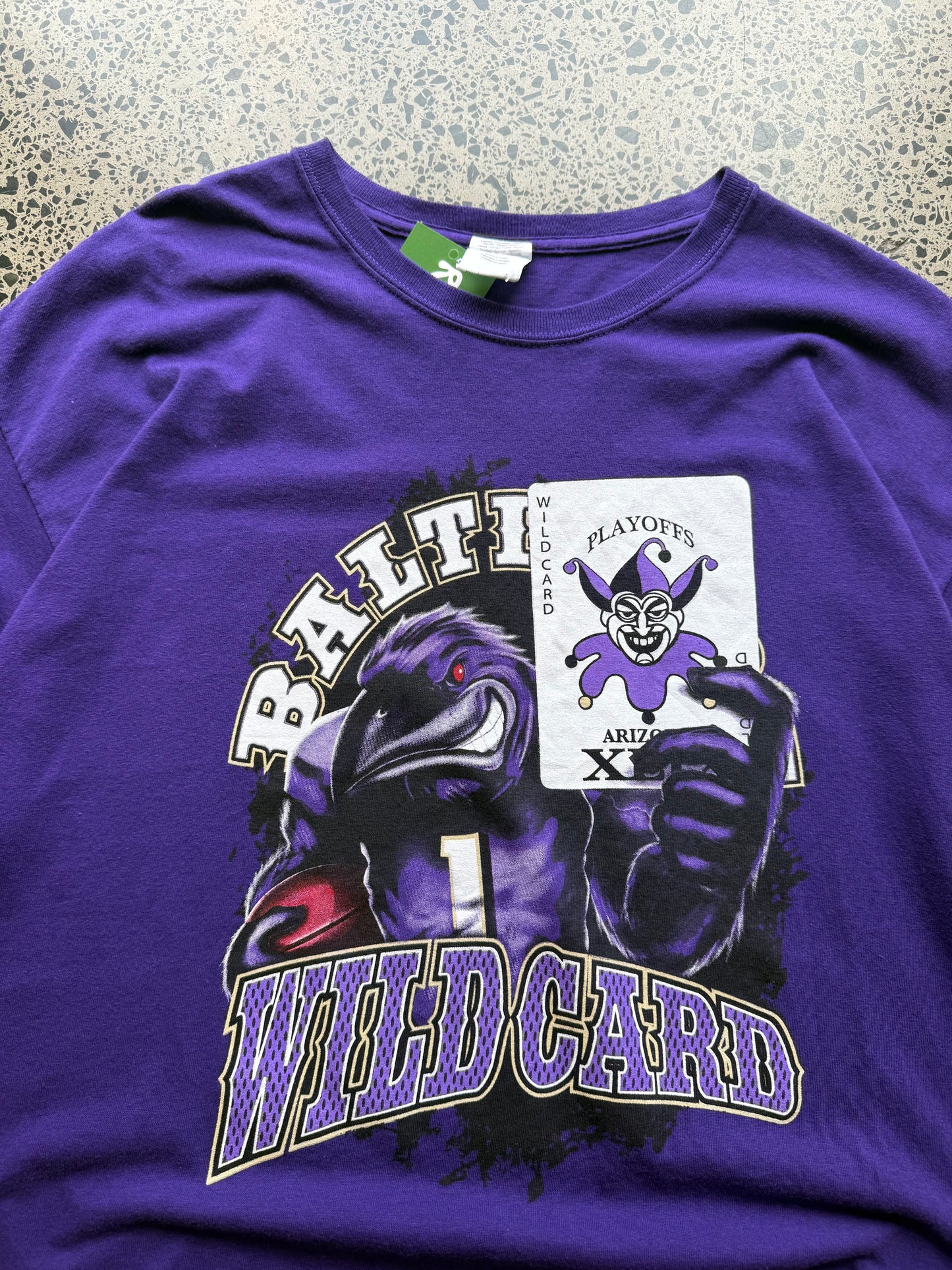 NFL Wildcard Playoffs graphic t shirt in purple - XL