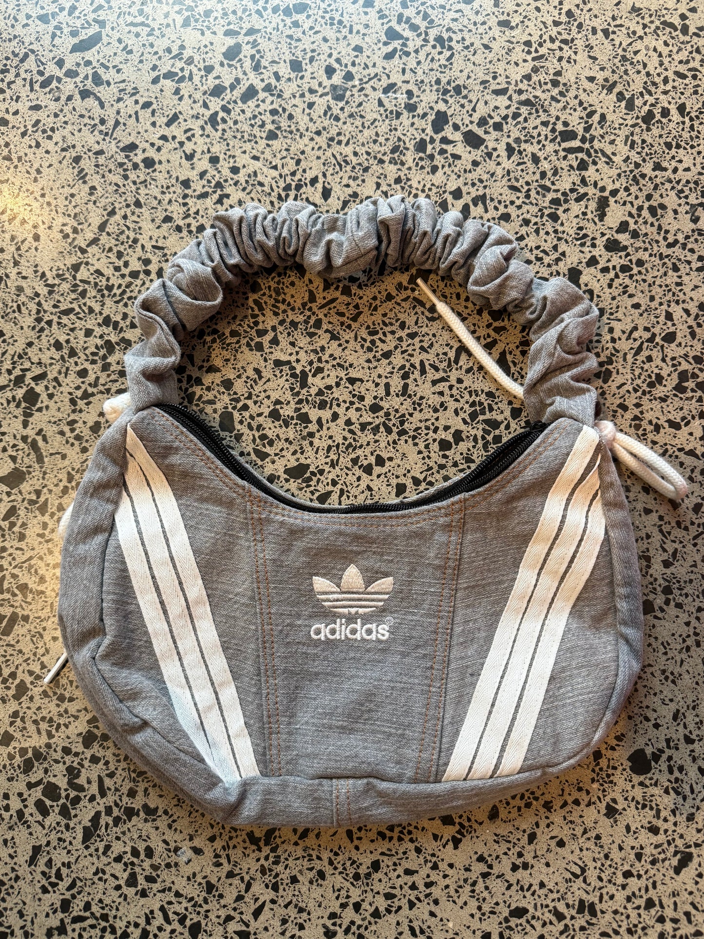 Grey Adidas Rework Shoulder Bag