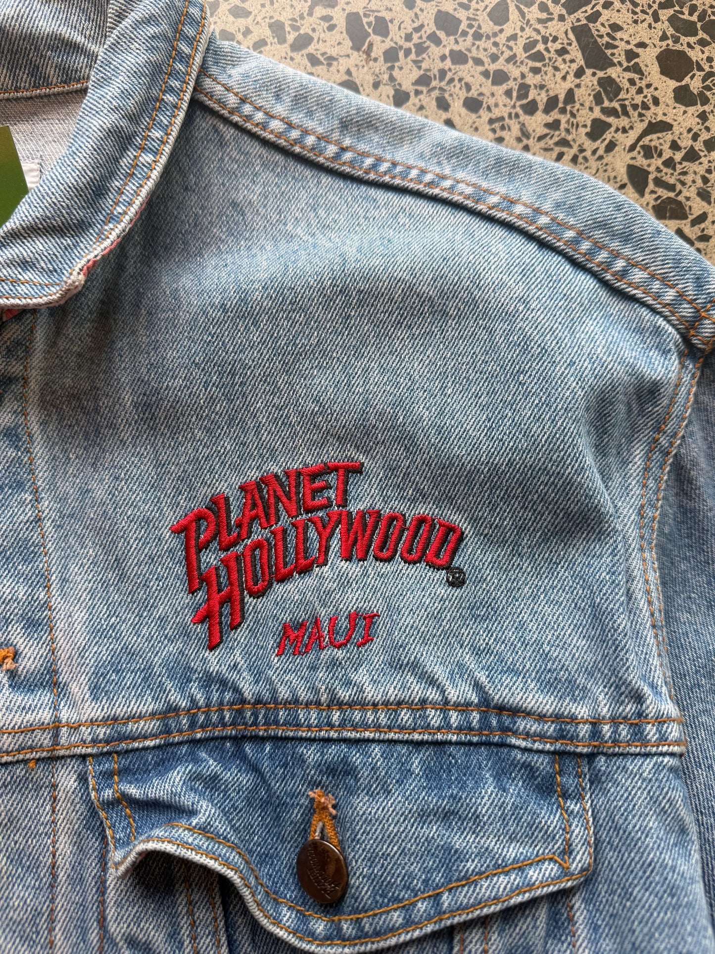 90s Planet Hollywood denim jacket