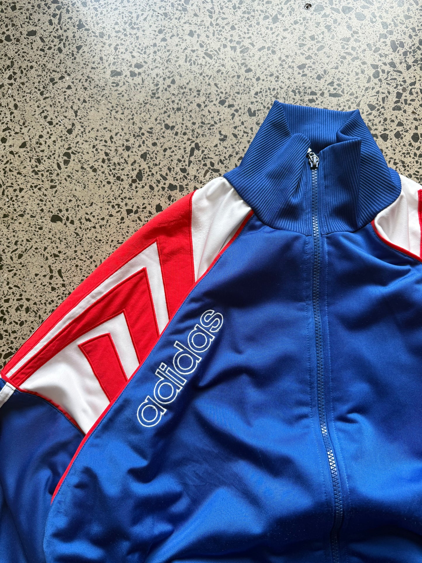 90's Adidas Zip Up Track Jacket - Large