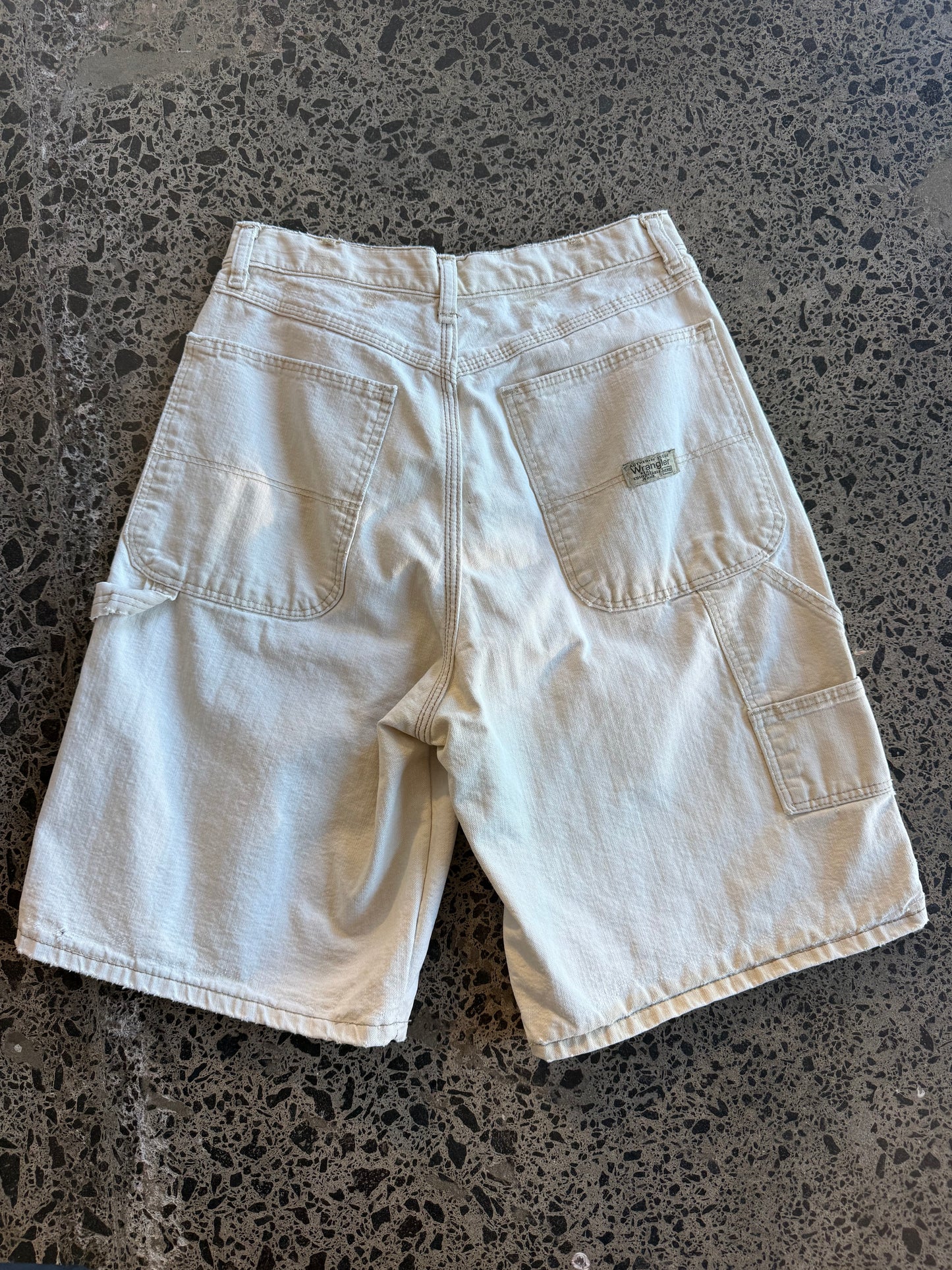 Beige Wrangler Jorts - 26W