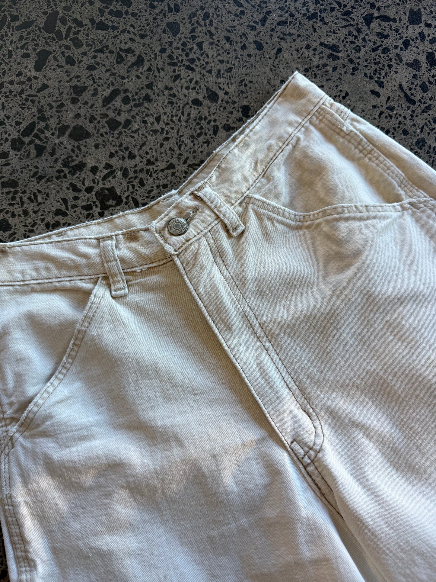 Beige Wrangler Jorts - 26W