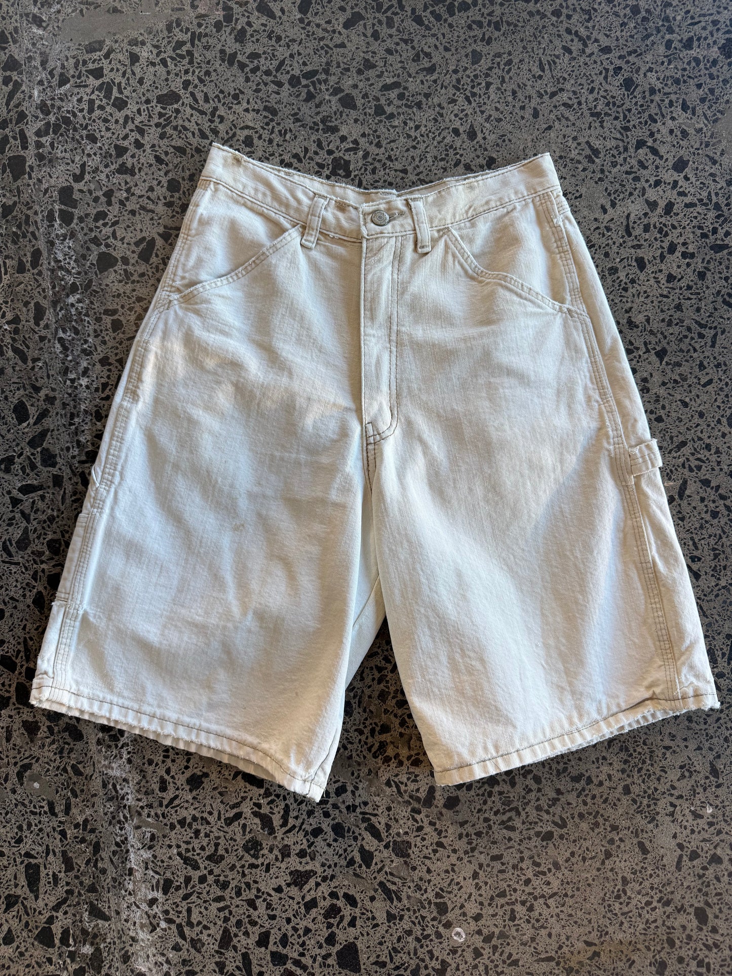 Beige Wrangler Jorts - 26W