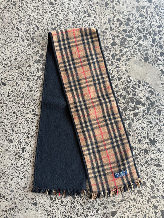 Iconic Burberry Wool Scarf