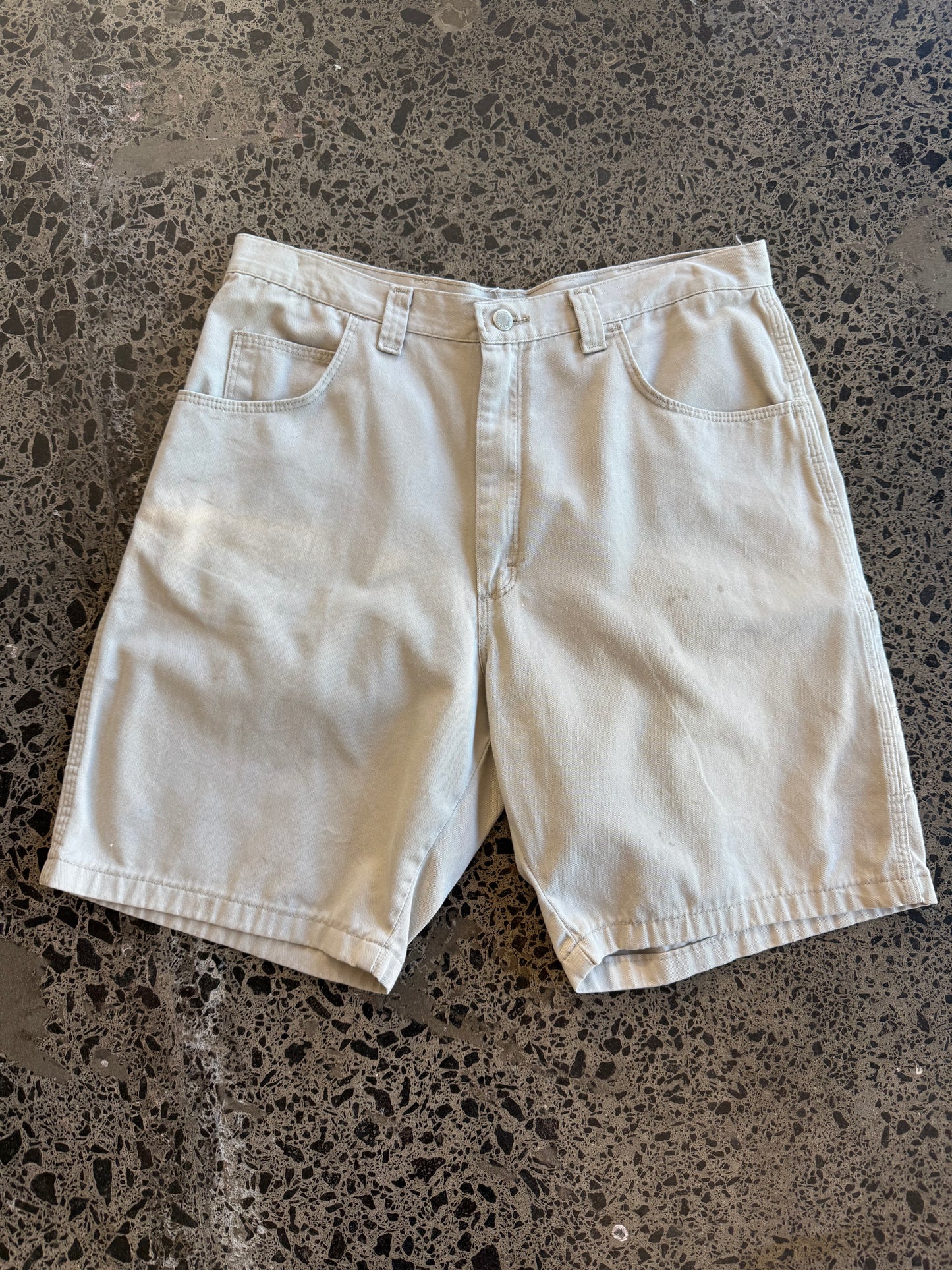 Light Beige Cargo Shorts - 34W