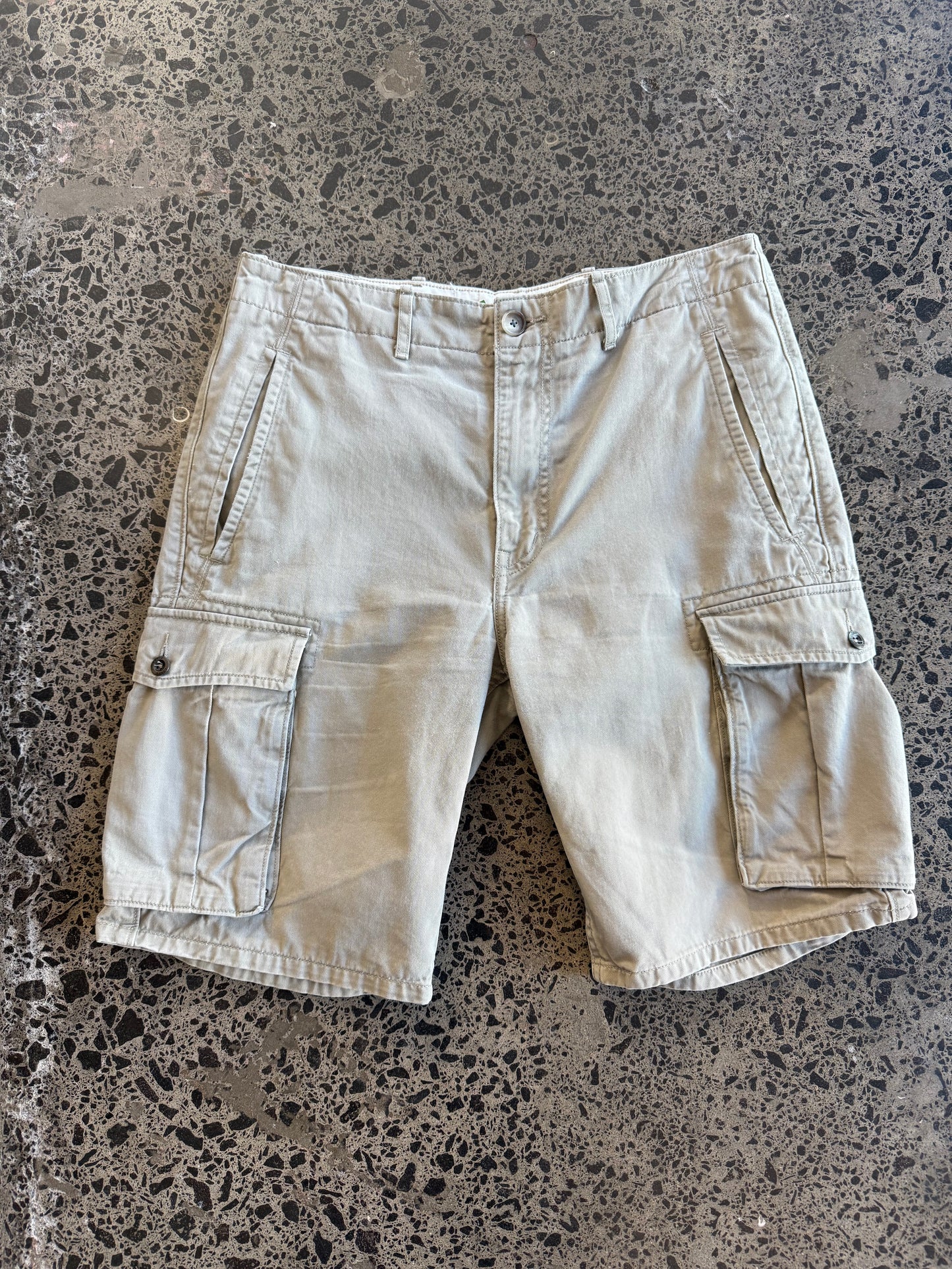 Beige Wrangler Jorts - 26W