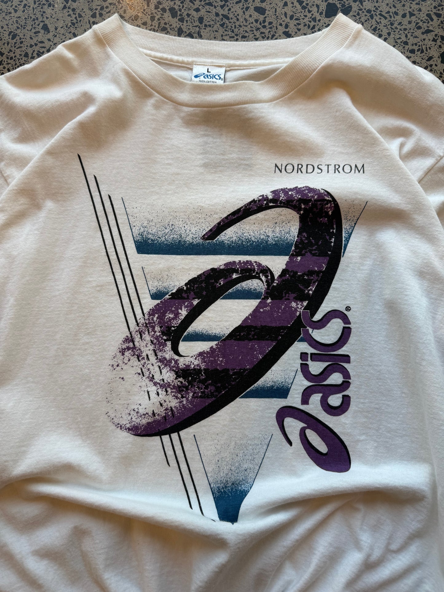 90's Asics Graphic Tee - L