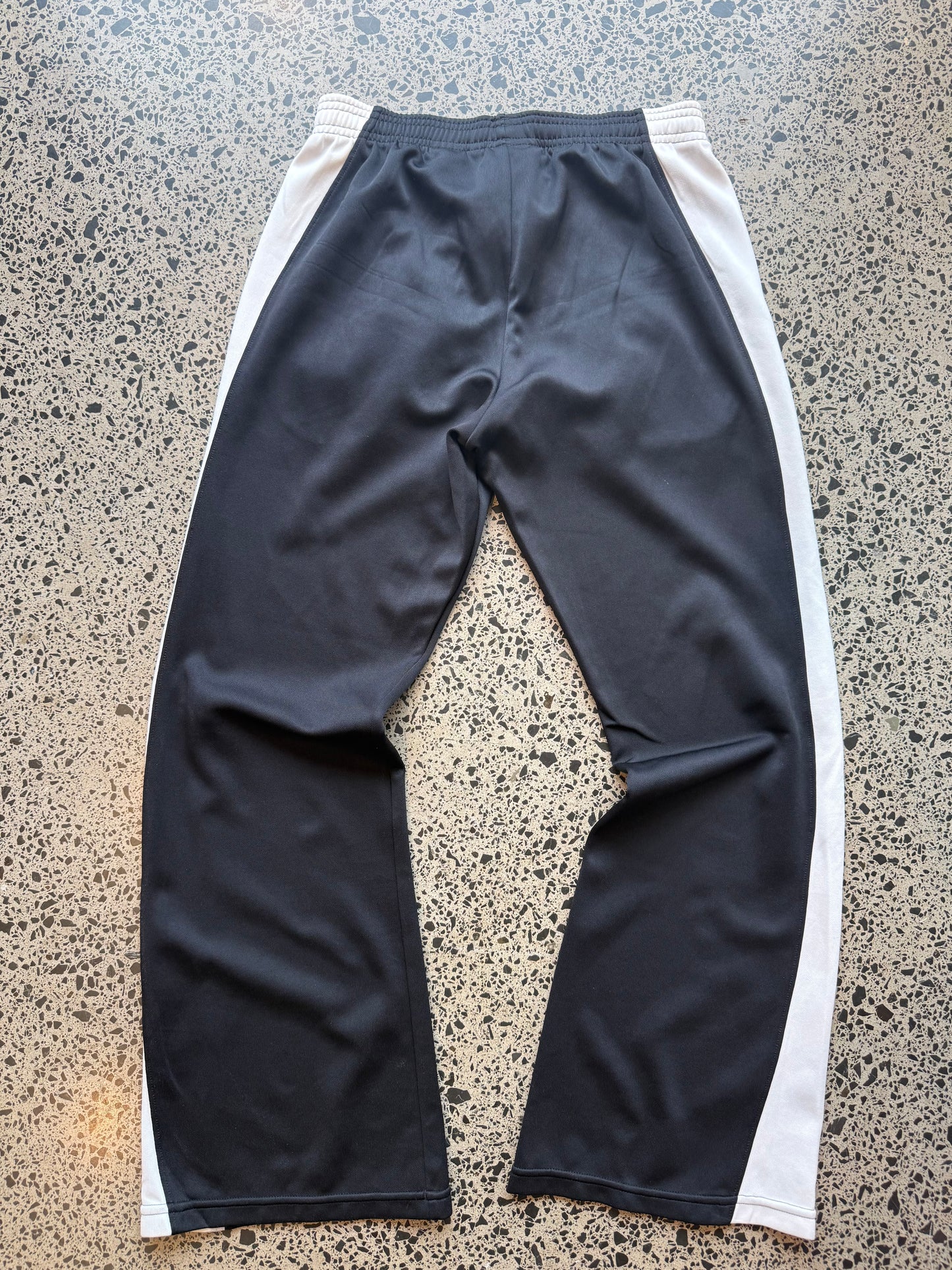 Black & White Adidas Trackies - XS