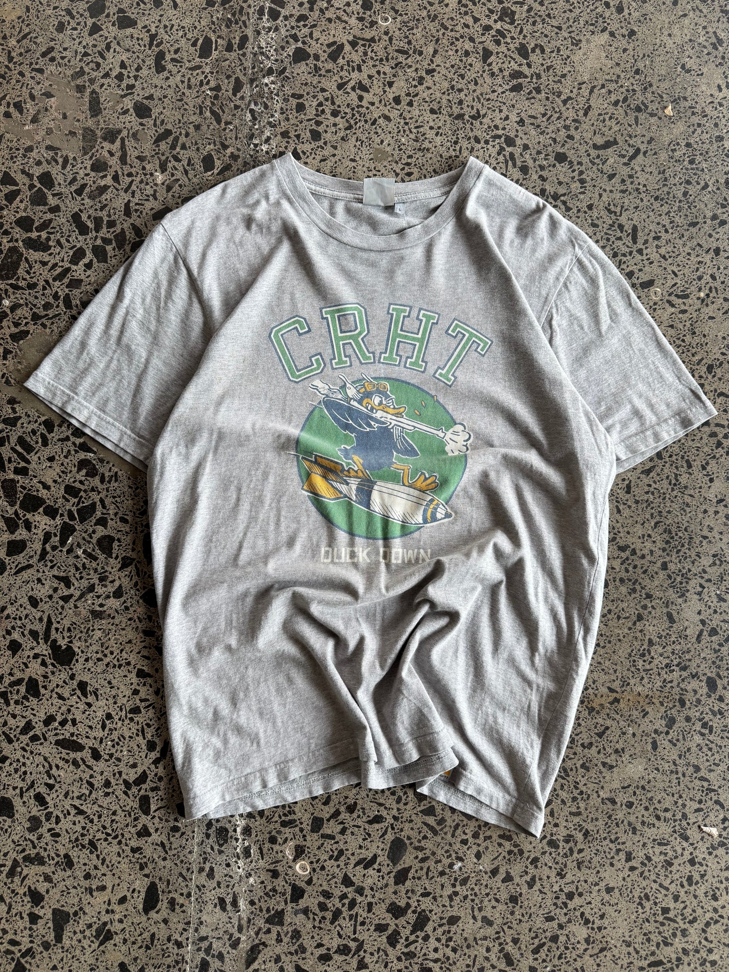 Grey Carhartt Graphic T-shirt - L