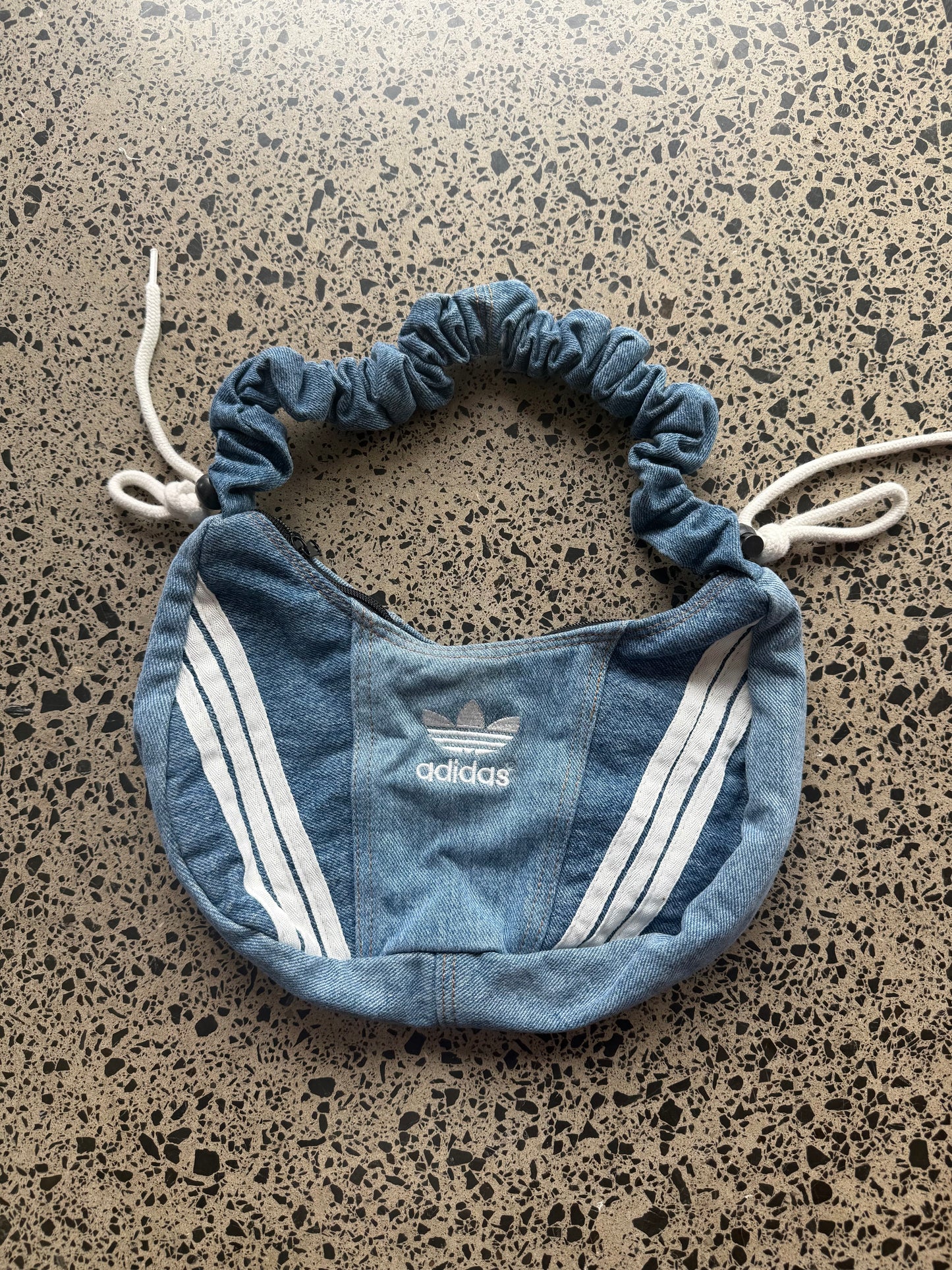 Blue Denim Adidas Rework Shoulder Bag