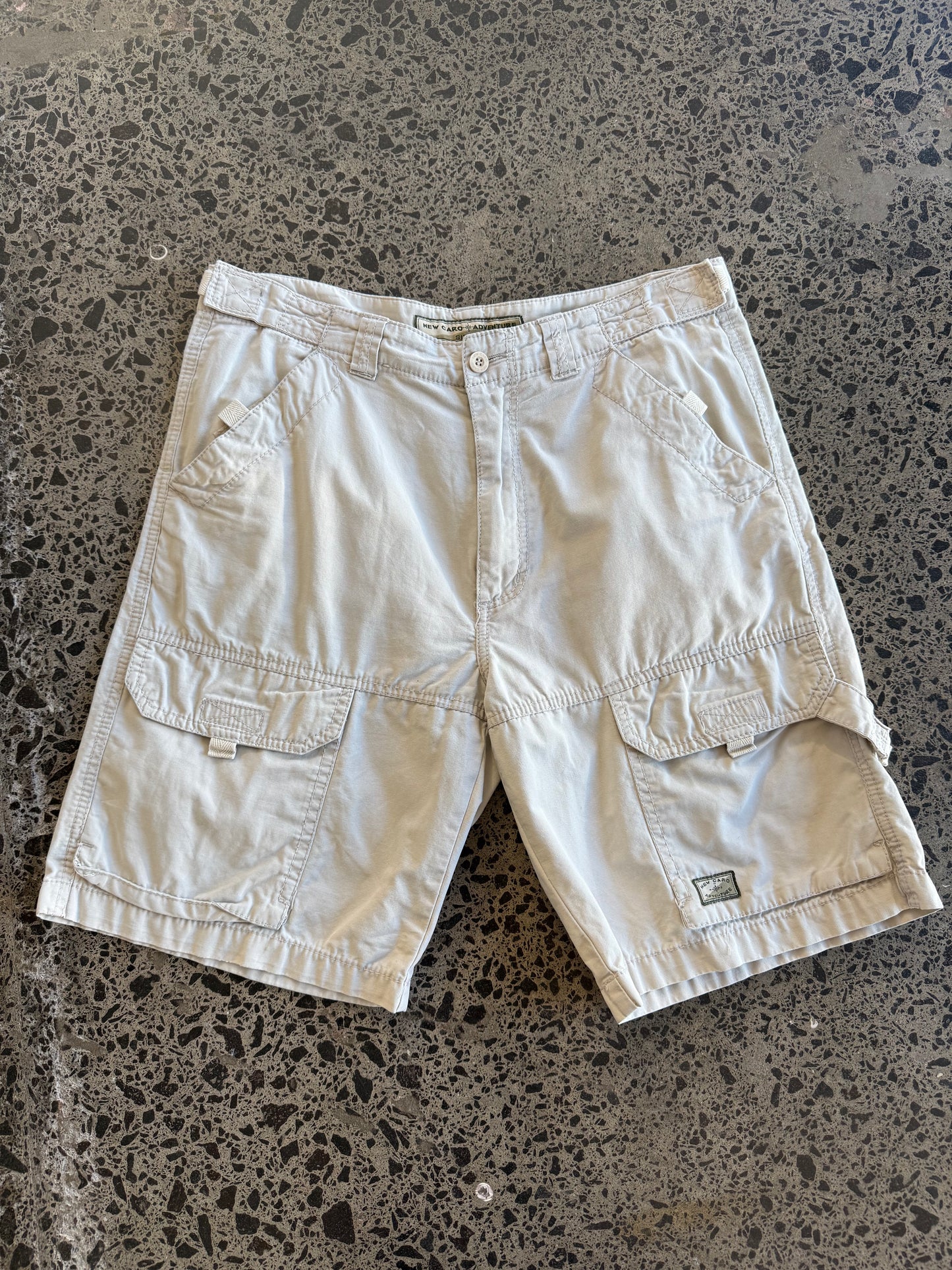 Beige Cargo Shorts - 32W