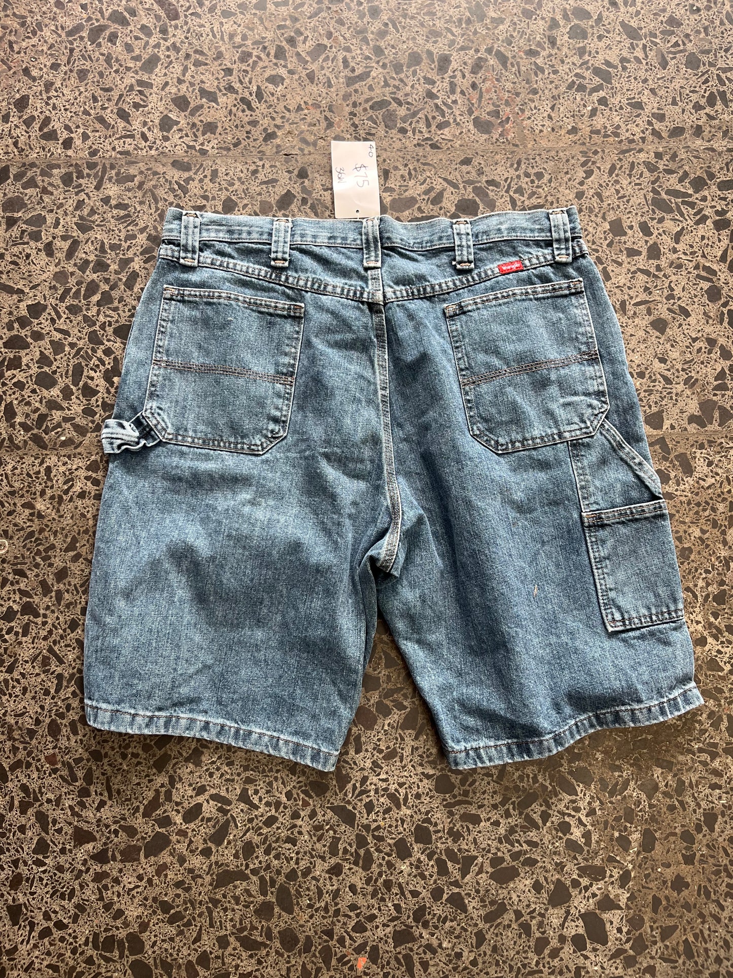 Wrangler Hazy Blue Denim Jorts - 36W