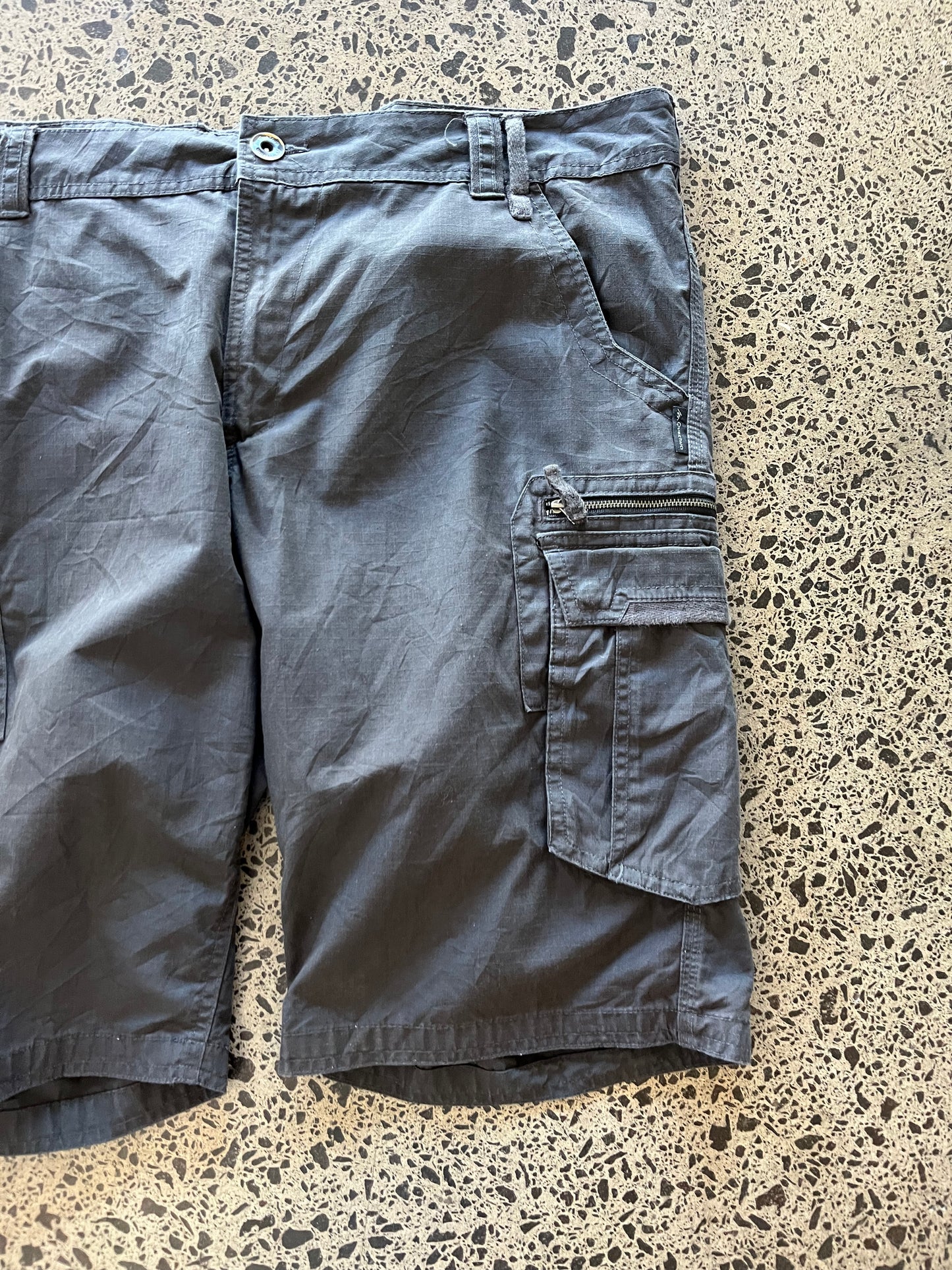 Grey/Blue Cargo Shorts - 40W