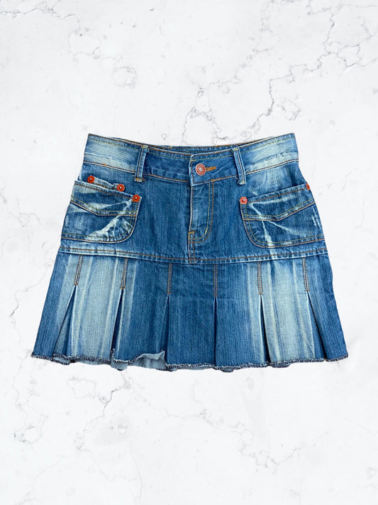 y2k Pleated Mini Skirt - S/6