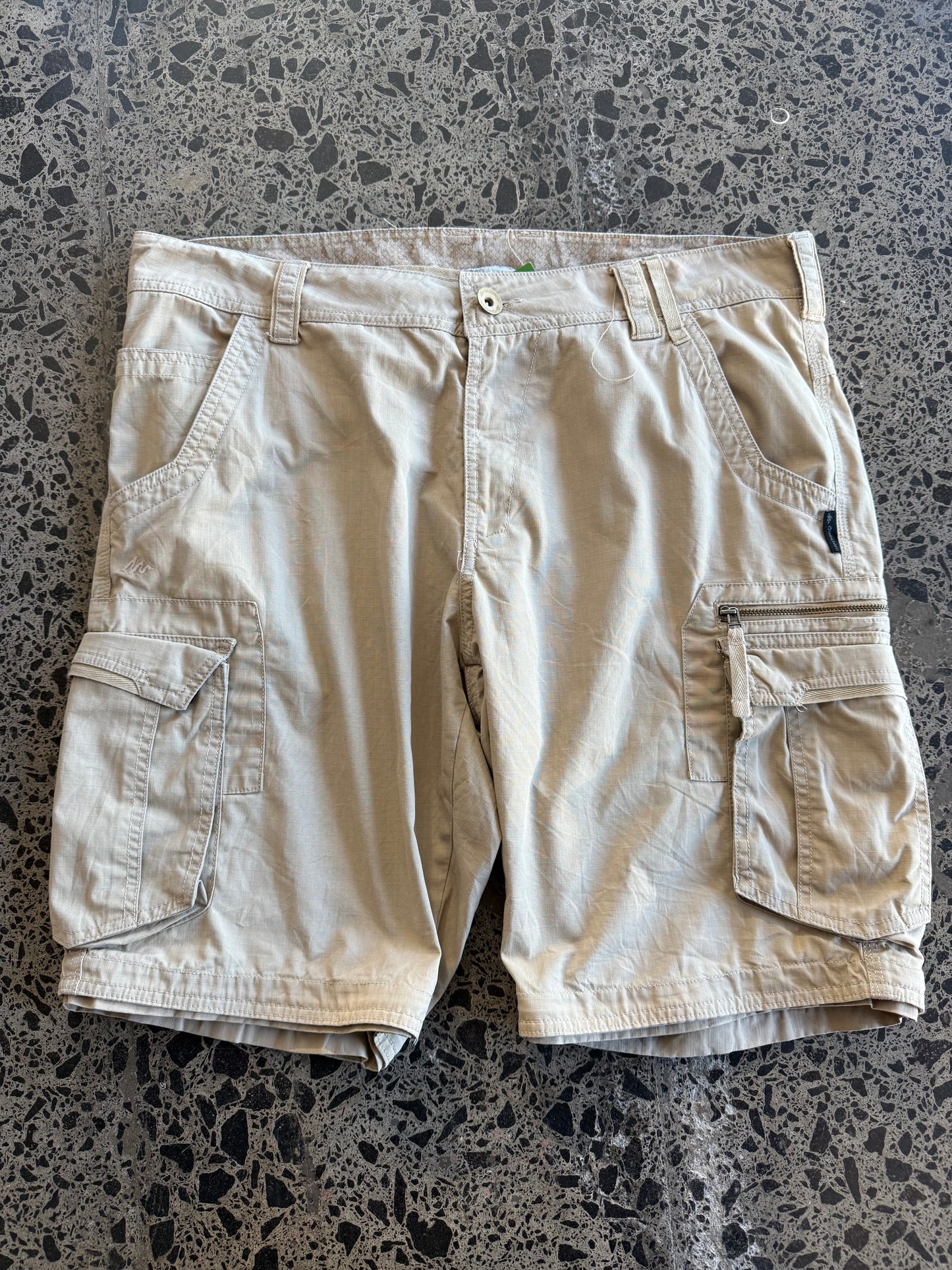 Beige Quecheo Cargo Shorts - 40W