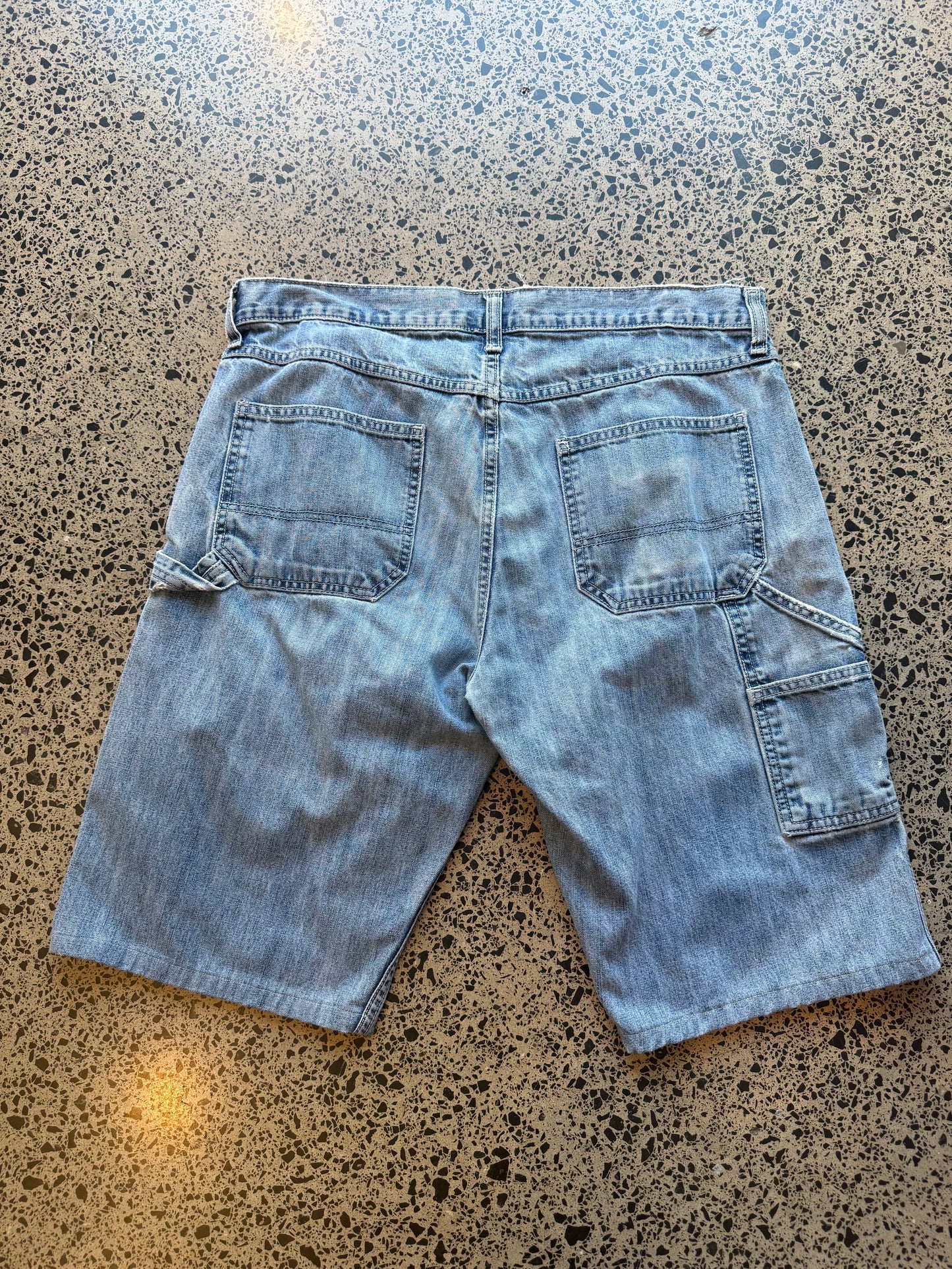 Light Wash Denim Jorts - 34W (L)