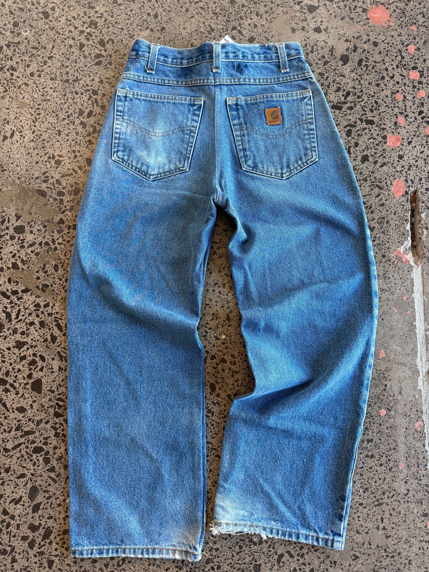 Mid Blue Carhartt Denim Jeans - 30W x 26L Mens OR 8/10 Womens