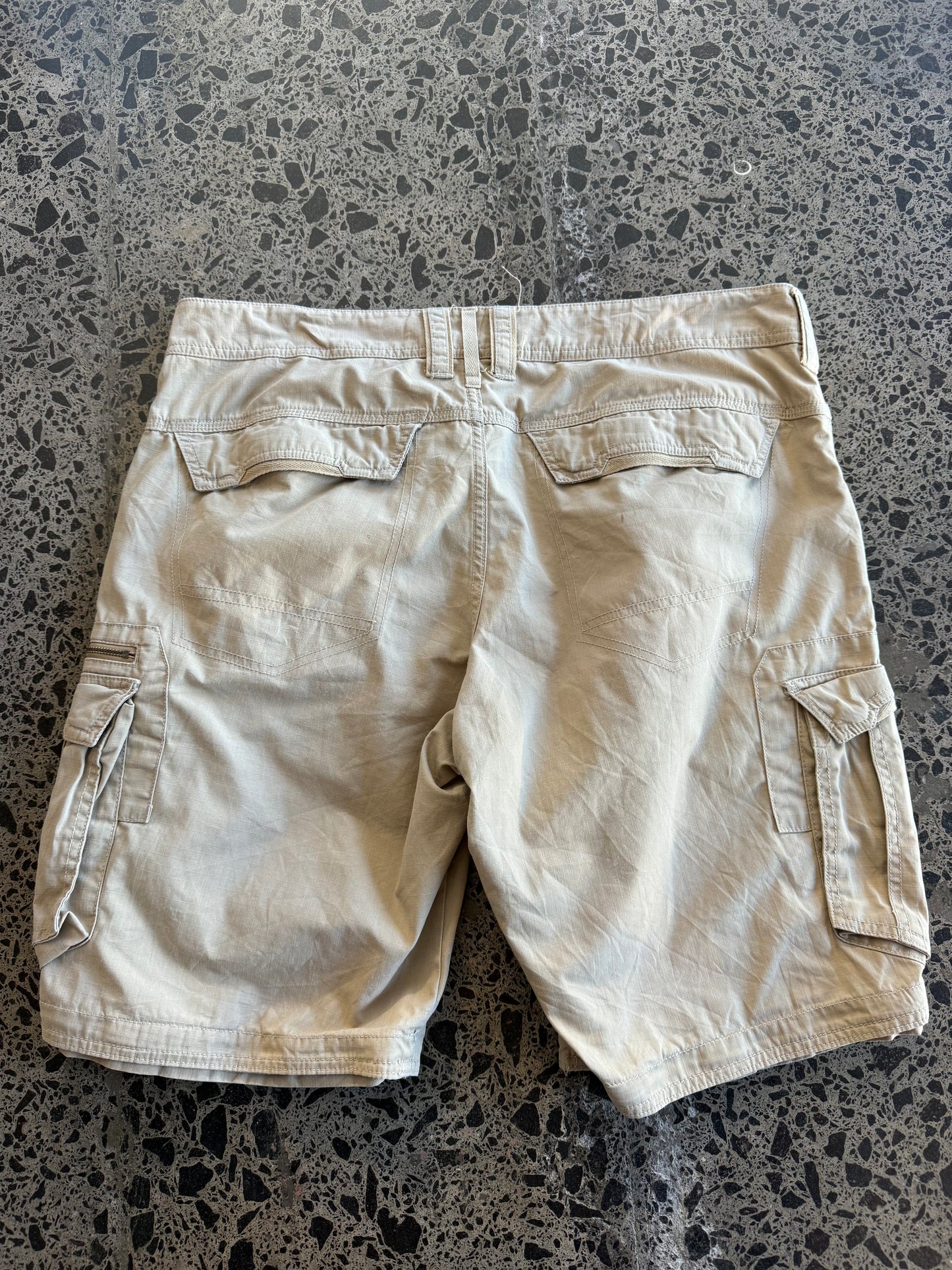 Beige Quecheo Cargo Shorts - 40W