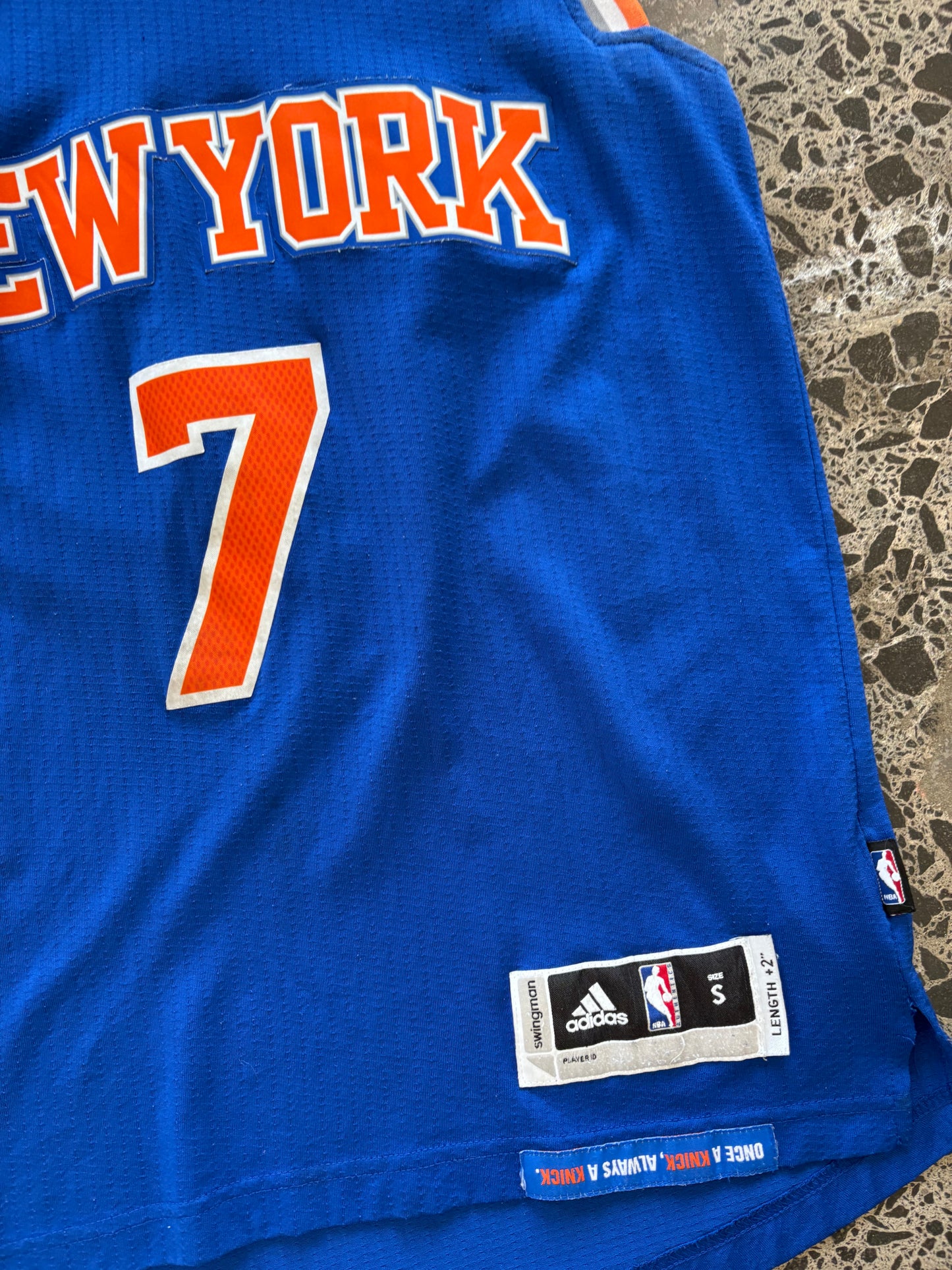 Adidas New York Knicks 'Anthony' #7 Jersey - S