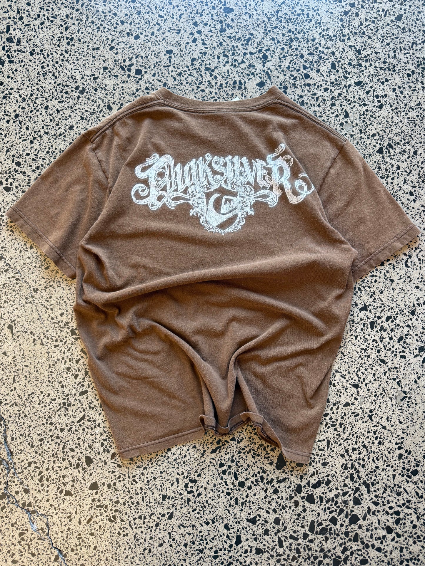 Y2K Quiksilver Logo T-shirt - M