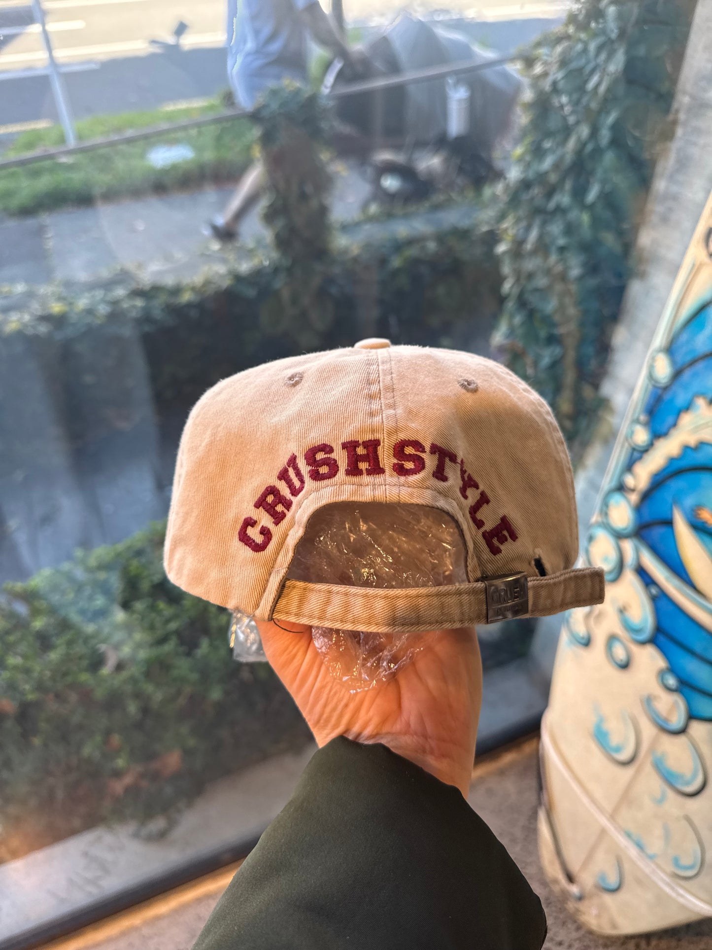 Beige Crush Style Cap