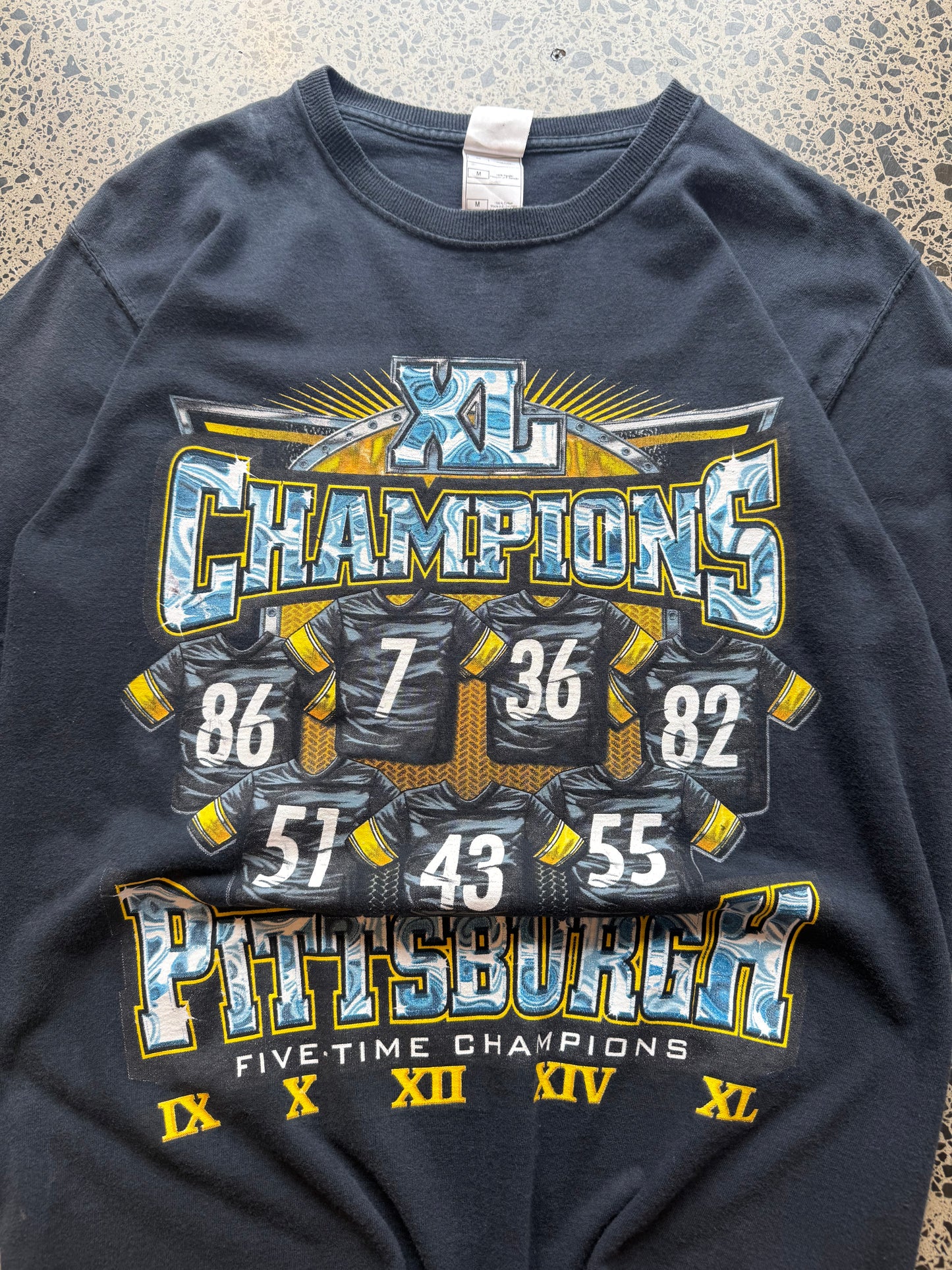 2000's Pittsburgh Steelers Super Bowl Championship T-Shirt - M