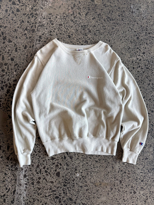 90's Champion beige Crewneck - M