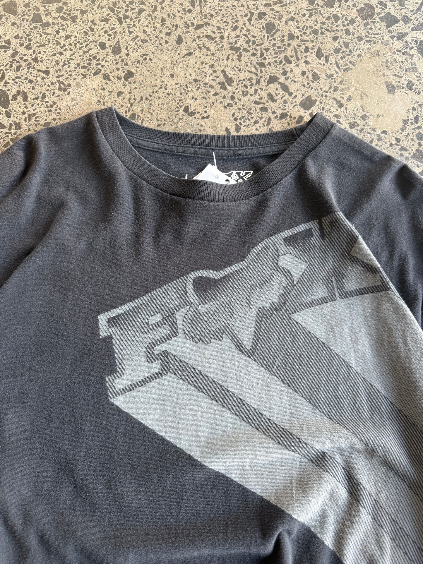 Black Graphic Logo Fox T-shirt - Large
