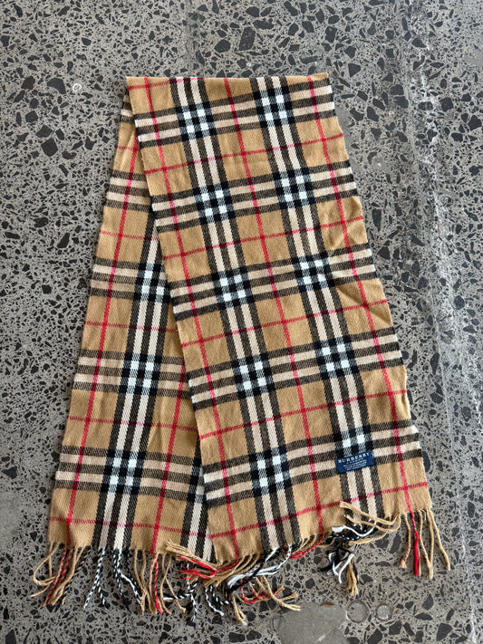 Iconic Burberry Wool Scarf