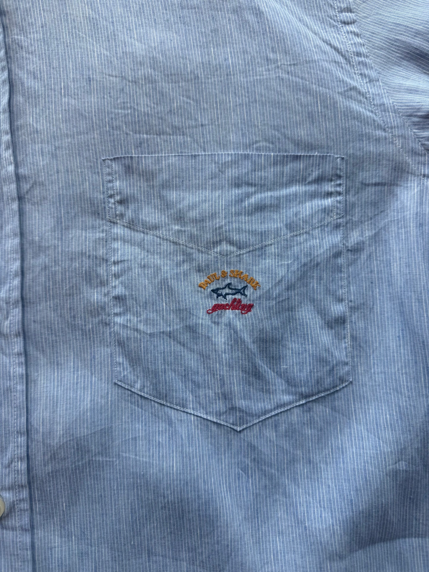 Paul & Shark Pin Stripe Button Up Shirt - L