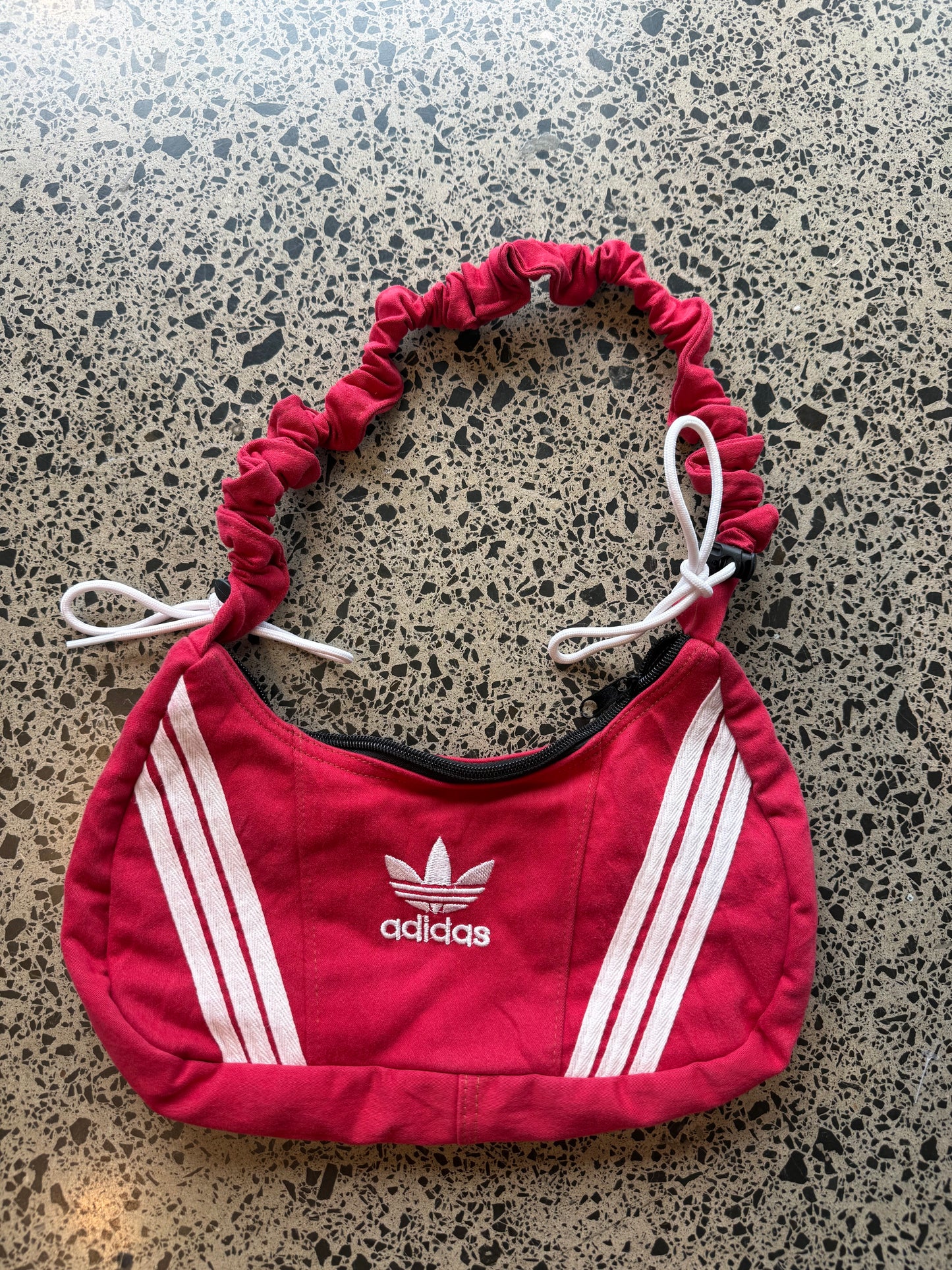 Red Adidas Rework Shoulder Bag
