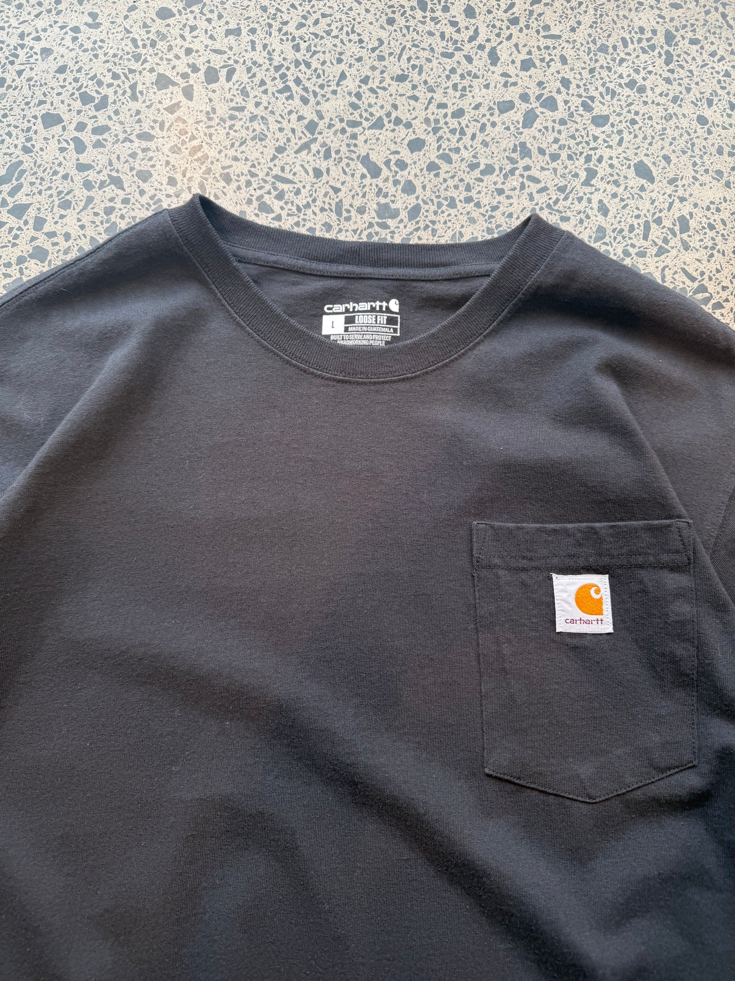 Black Carhartt Pocket Tee - L