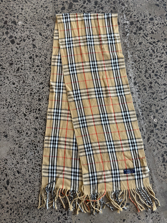 Iconic Burberry Wool Scarf