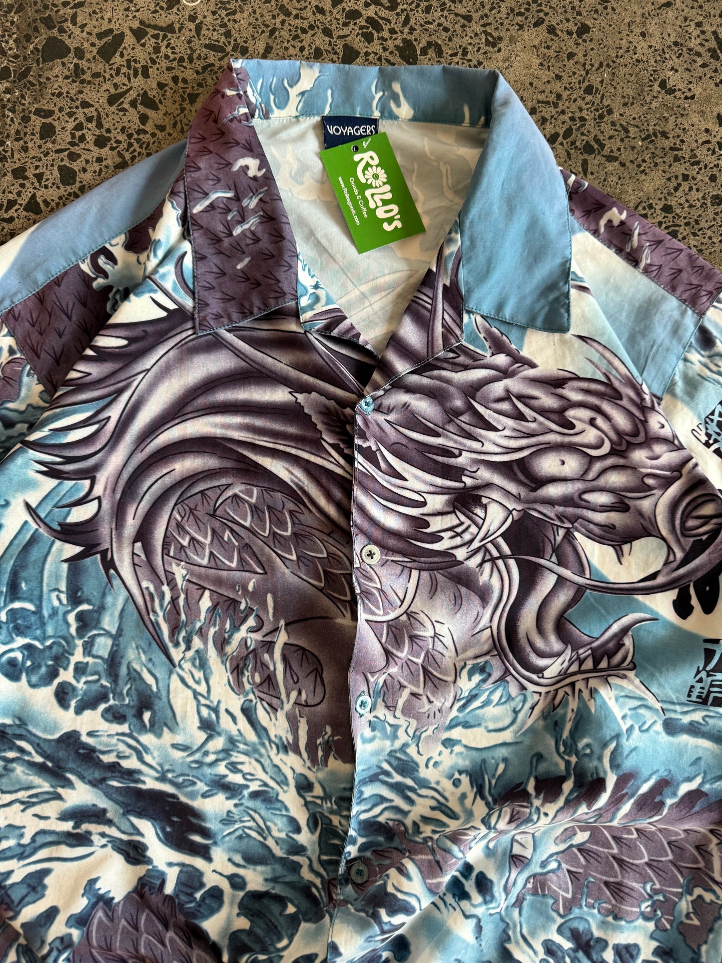 Voyager Dragon Button Up Shirt - XL