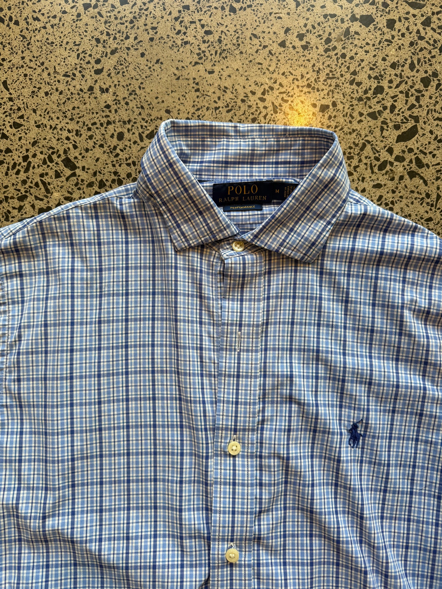 Ralph Lauren Checkered Button Up Shirt - M