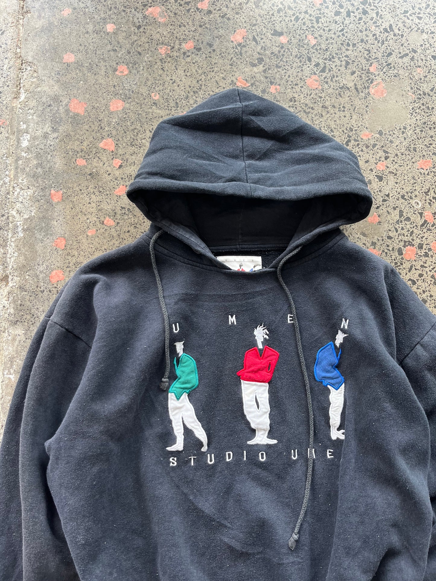 Embroidered Umen Studio Hoodie - L